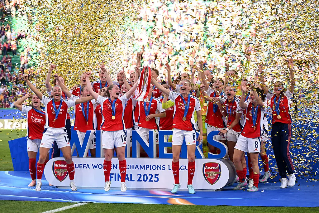 Arsenal won the 2025 UEFA Women's Champions League (Credit:Getty)