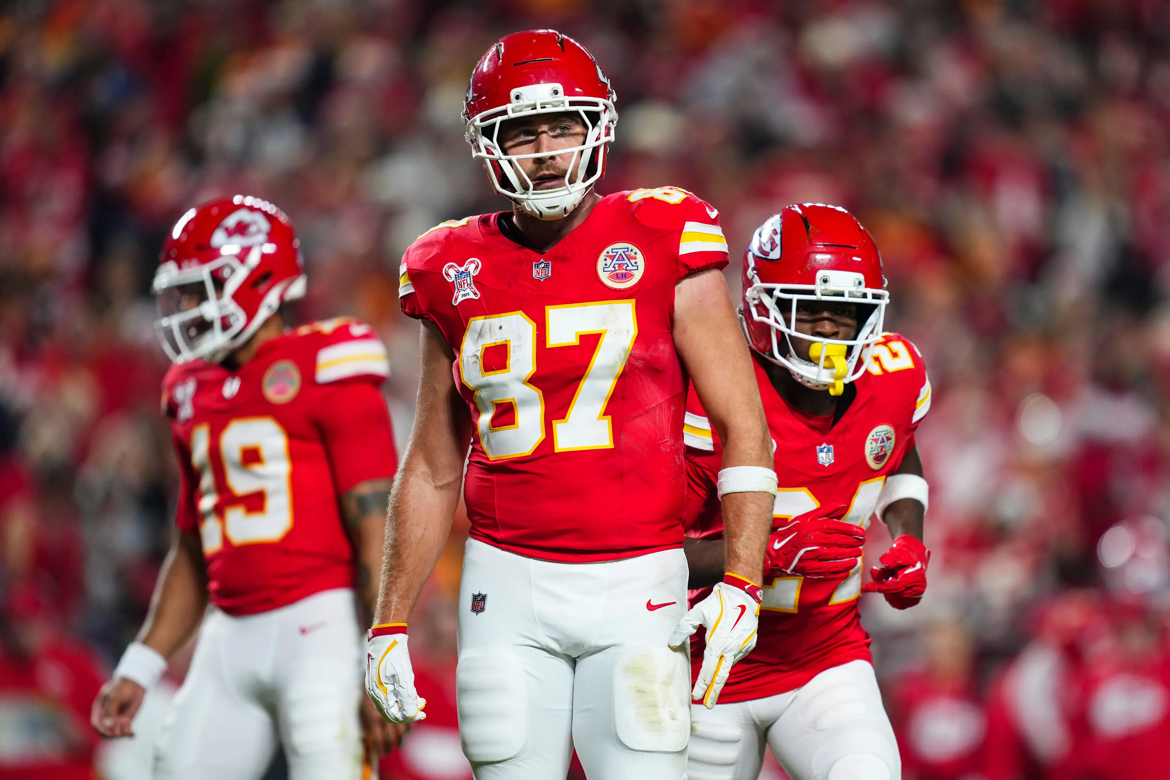 Kelce didn't explicitly rule out retirement at the end of the 2025 season (Image: Getty)