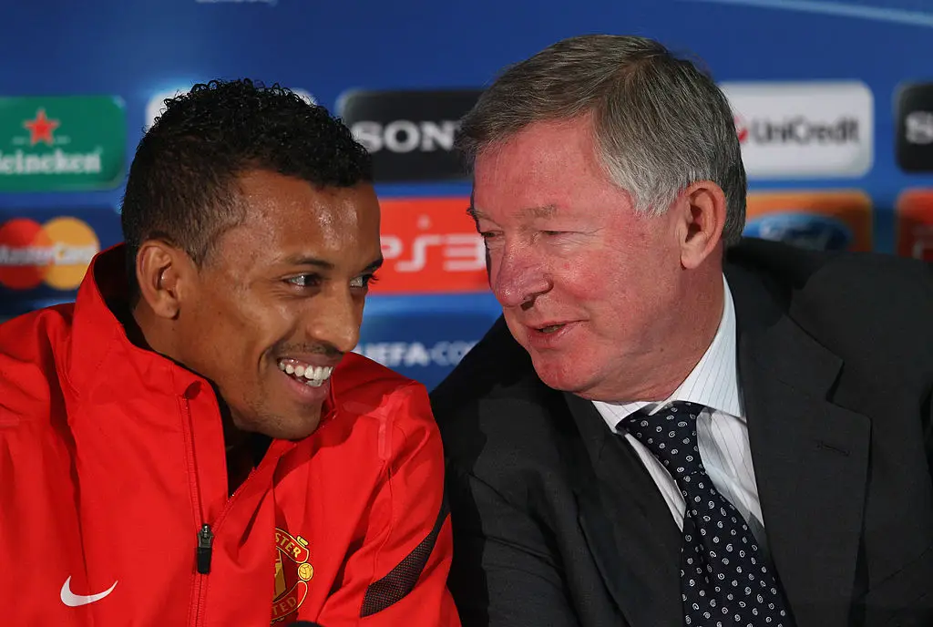 Nani and Sir Alex Ferguson in 2011 (Credit:Getty)