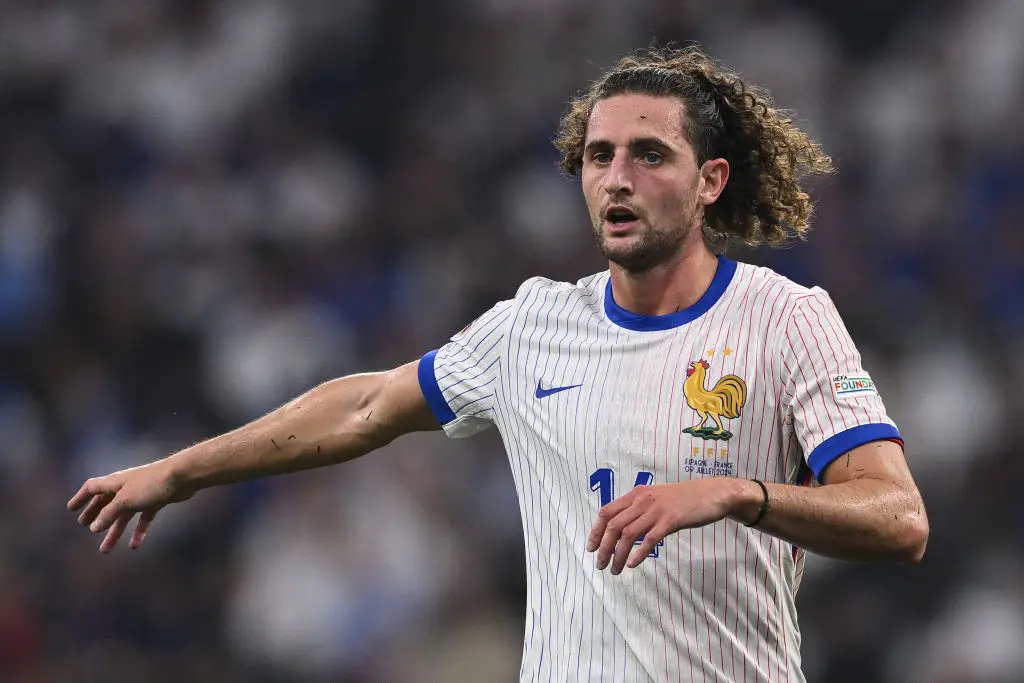 Adrien Rabiot in action for France at Euro 2024 -