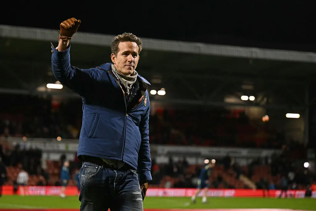 Reynolds attended Wrexham's FA Cup clash with Nottingham Forest. (Image: Oli SCARFF / AFP via Getty Images