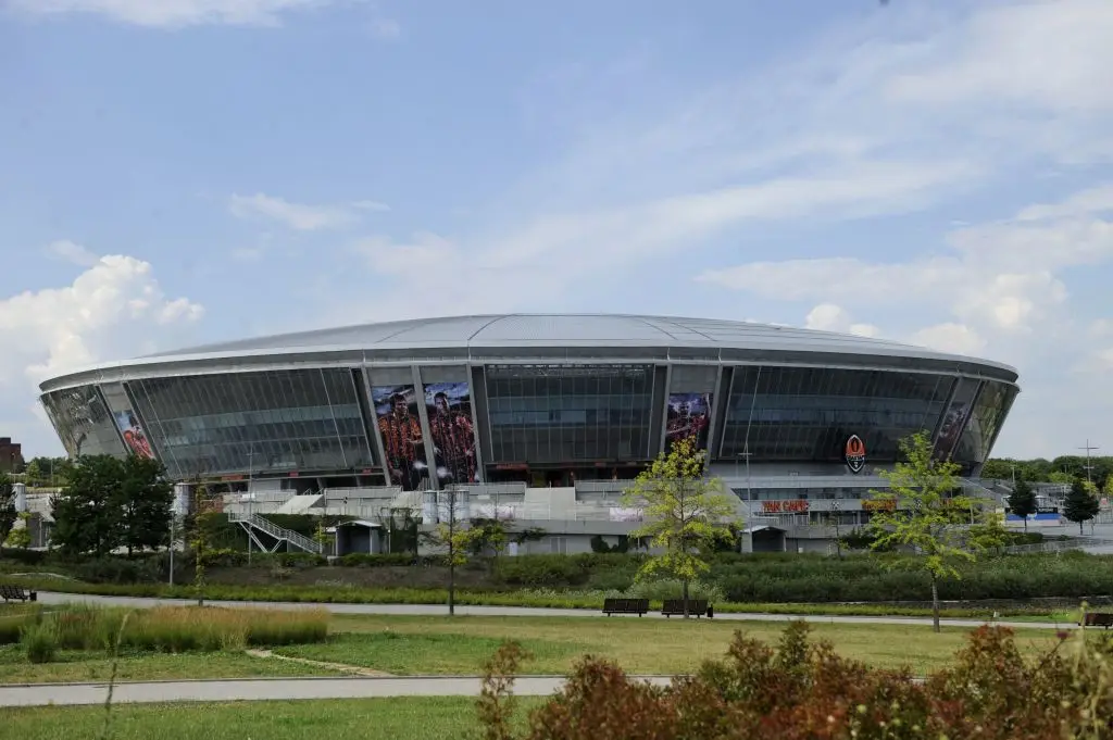 Donbas Arena has been empty since 2014 after Shakhtar Donetsk were forced to abandon it. (Image: Getty)