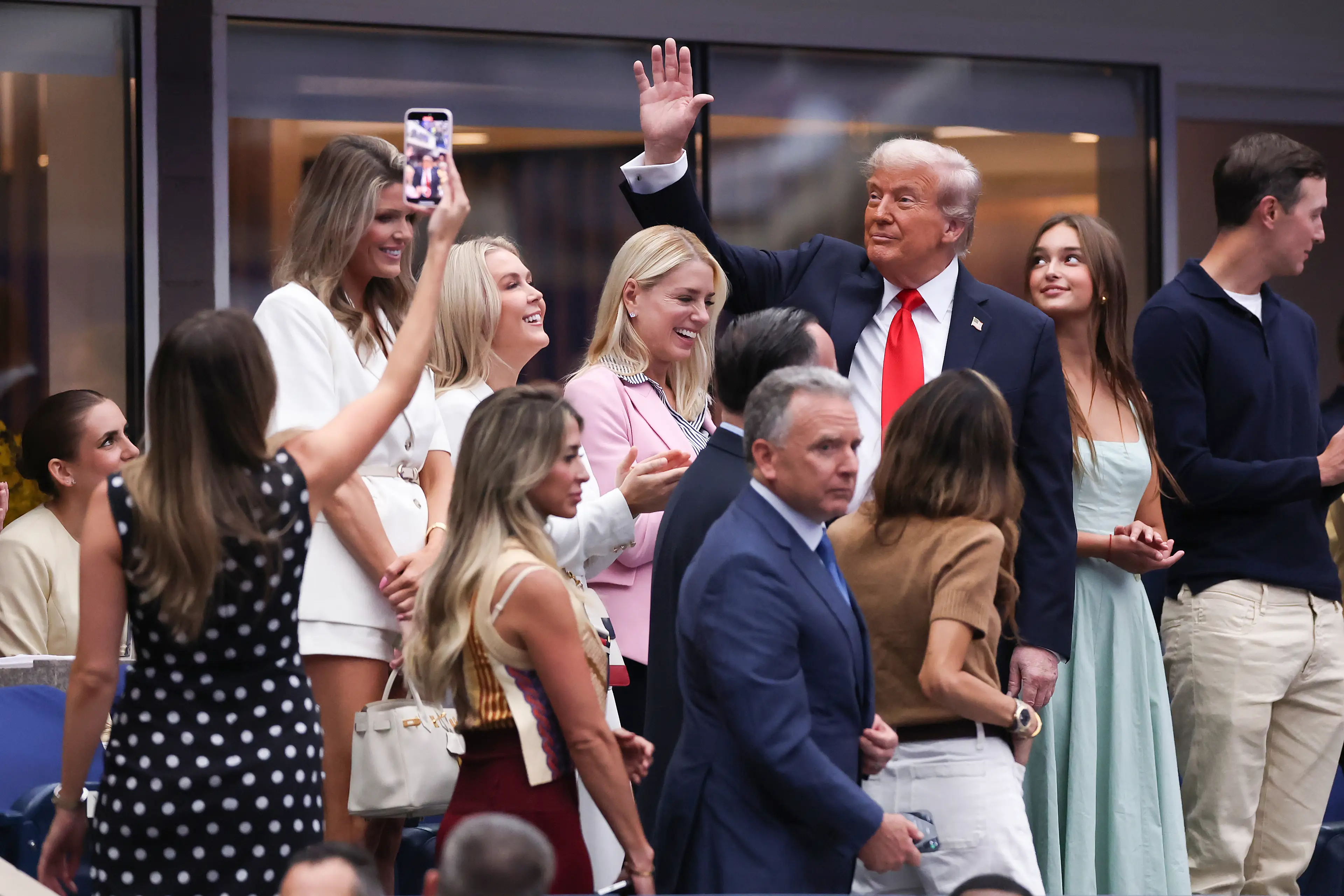 Donald Trump was at the 2025 US Open final. Image: Getty