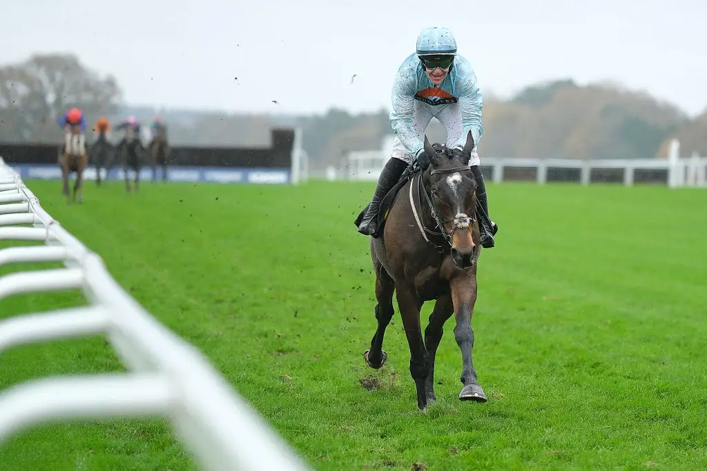 Toby McCain-Mitchell also rode Beauport to win The 1st Class Logistics Berkshire National Handicap Chase at Ascot in 2024. (Image: Alan Crowhurst/Getty Images)