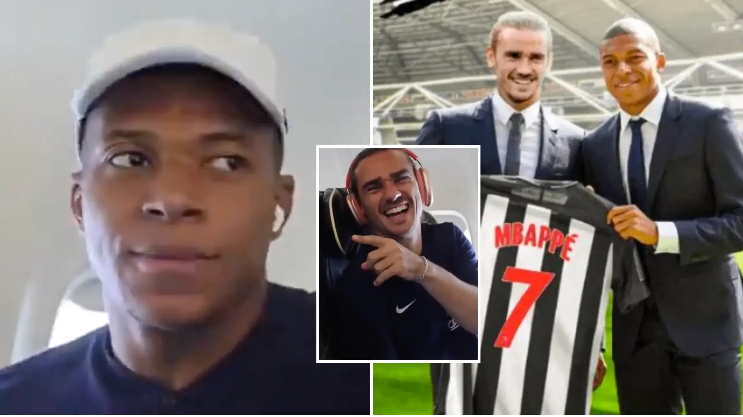 Kylian Mbappe's reaction when Griezmann signed him for Newcastle on FM is going viral again