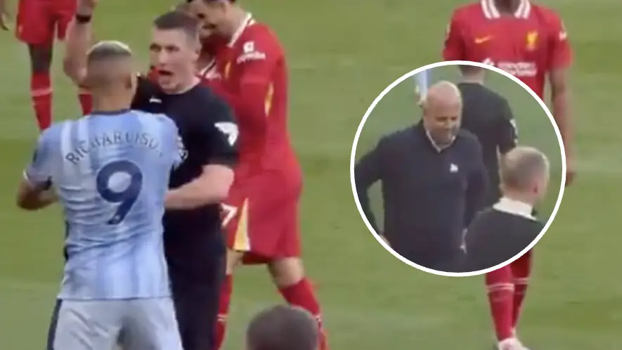 Unseen footage shows what Arne Slot did during Richarlison bust-up and it's got Liverpool fans talking