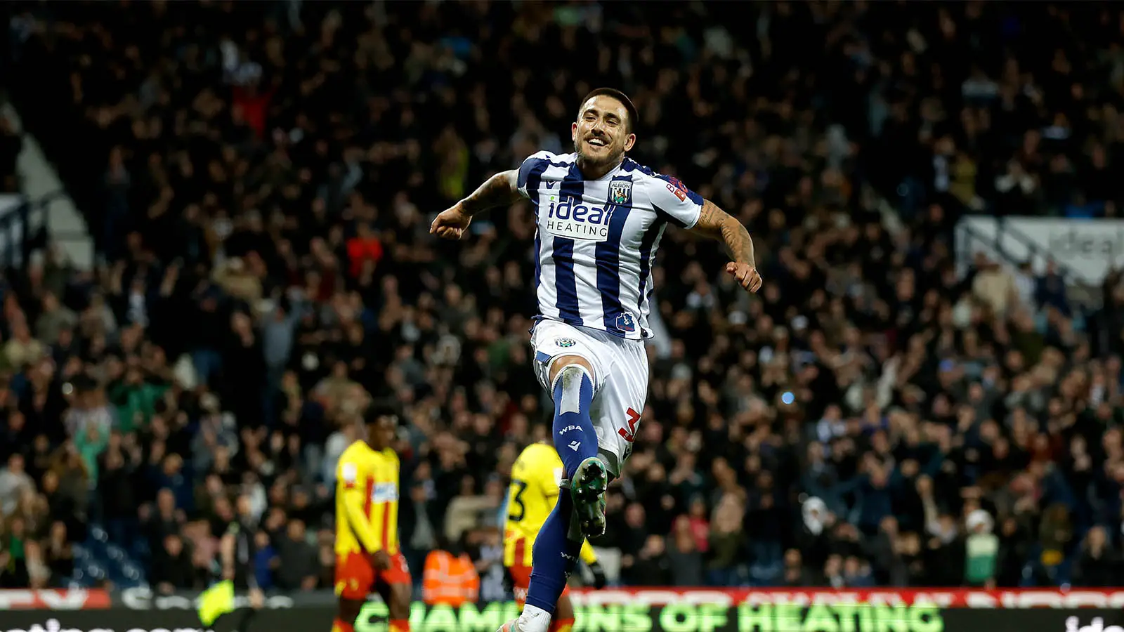 Imray made 17 appearances for West Brom during the second half of last season, scoring once (Image: Getty)