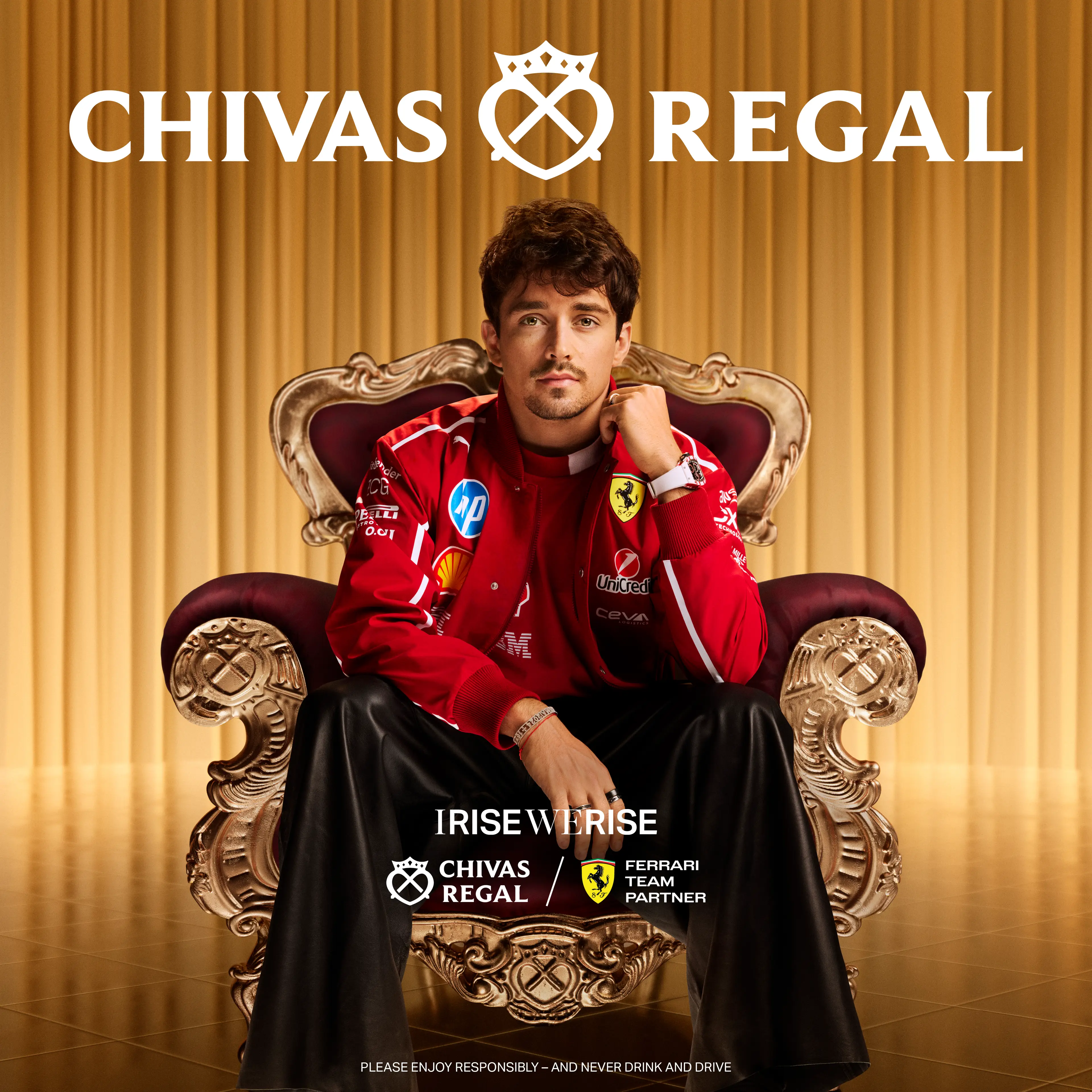 Charles Leclerc. Image: Chivas Regal/Scuderia Ferrari HP 