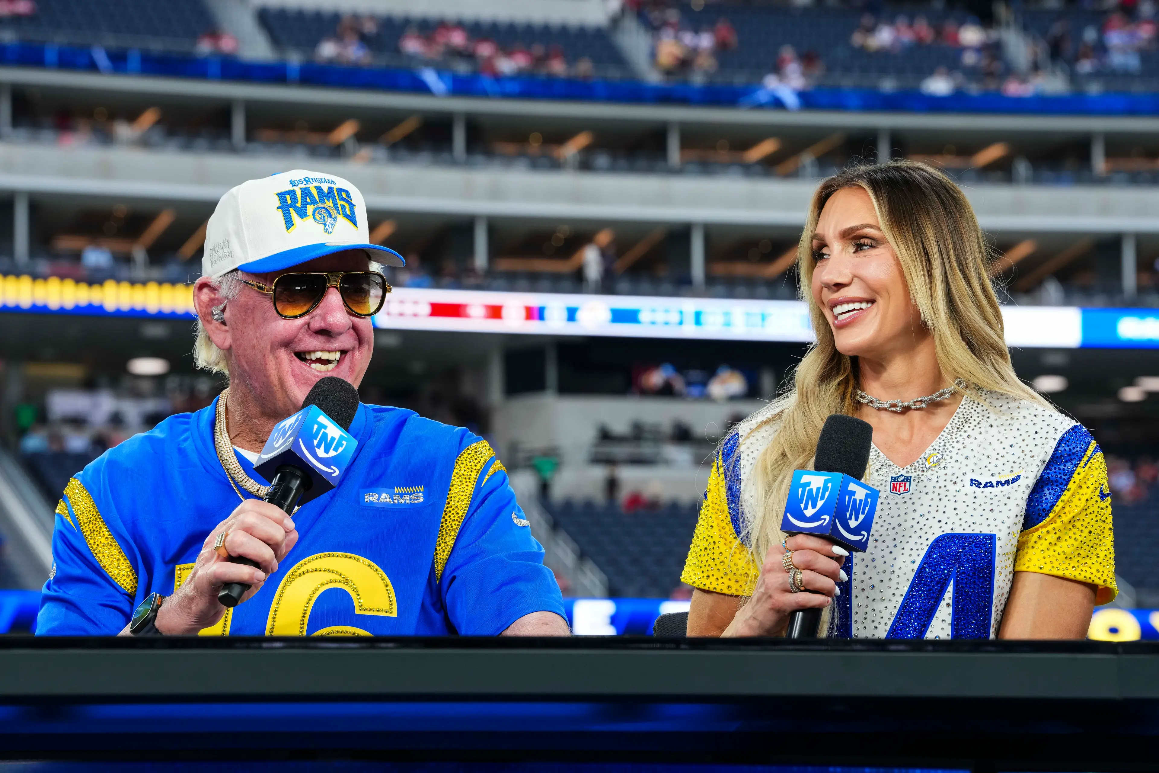 Ric Flair was unable to watch daughter Charlotte's match in the flesh. Image: Getty