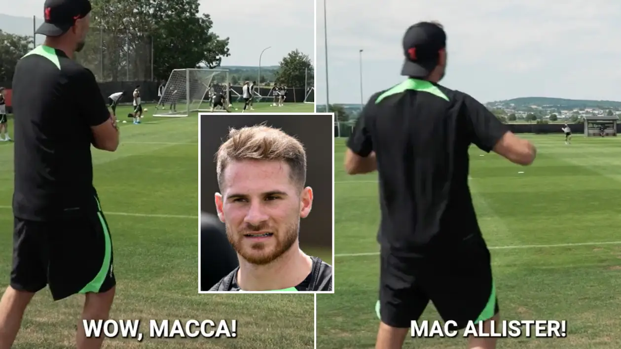 "Wow..." - Jurgen Klopp blown away by what Alexis Mac Allister did in Liverpool training