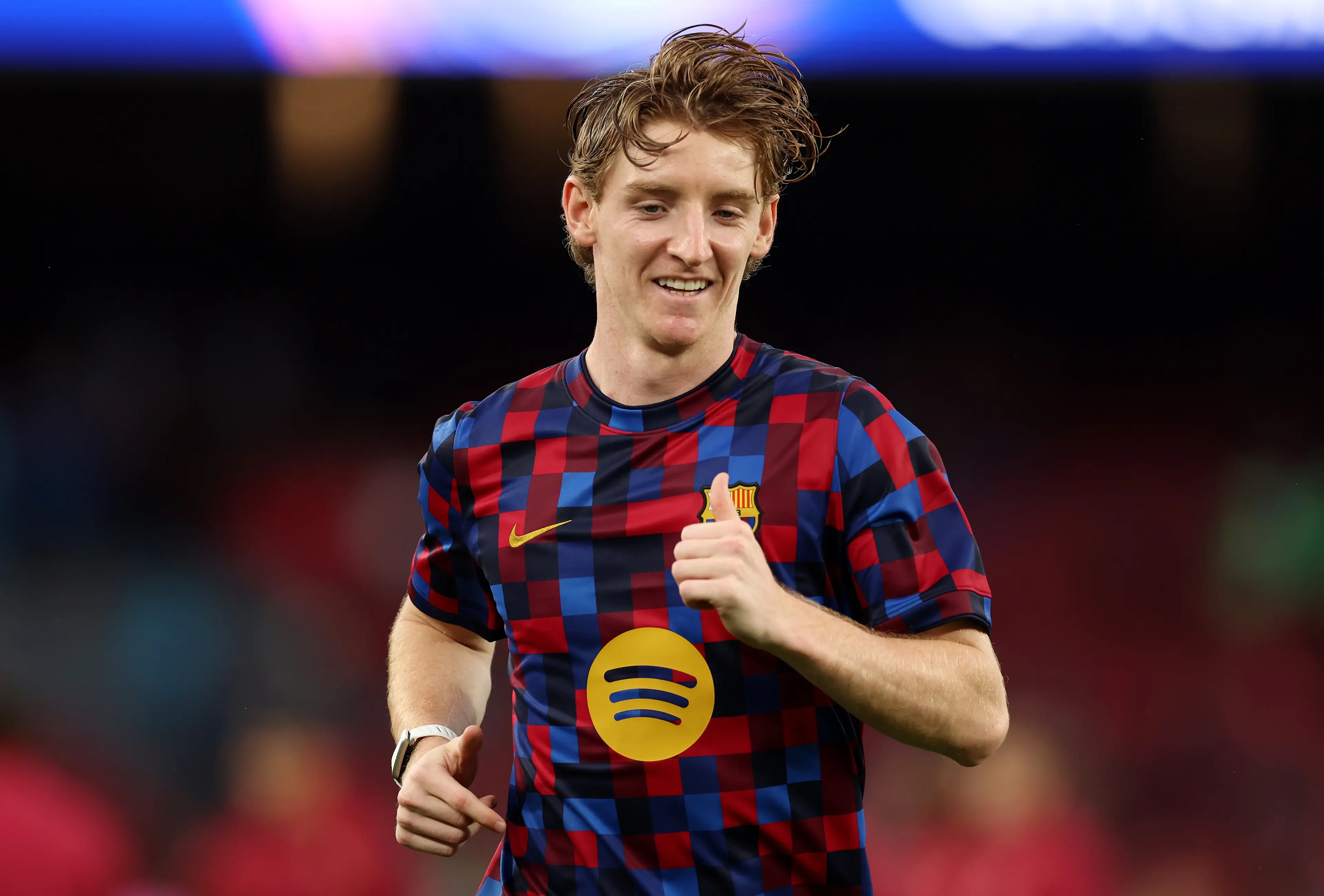 Anthony Gordon has made a superb start to life at Barcelona. Image credit: Getty