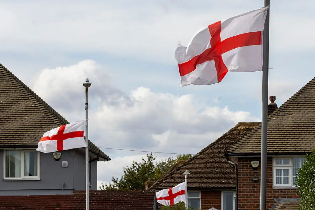 There has been an increase in St George's flags flying in UK streets (Credit:Getty)