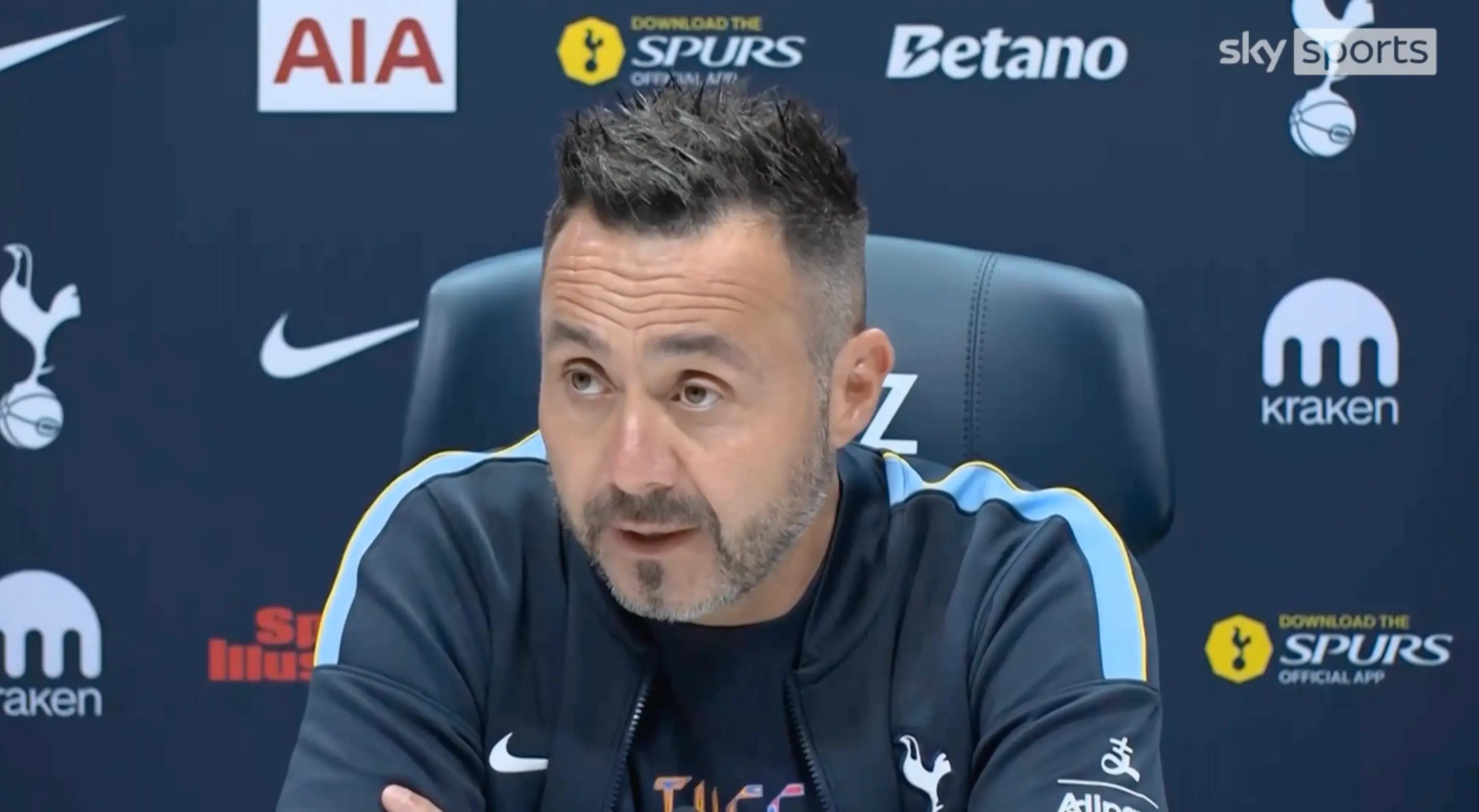 De Zerbi spoke about Richarlison's situation in his latest press conference. Image credit: Sky Sports