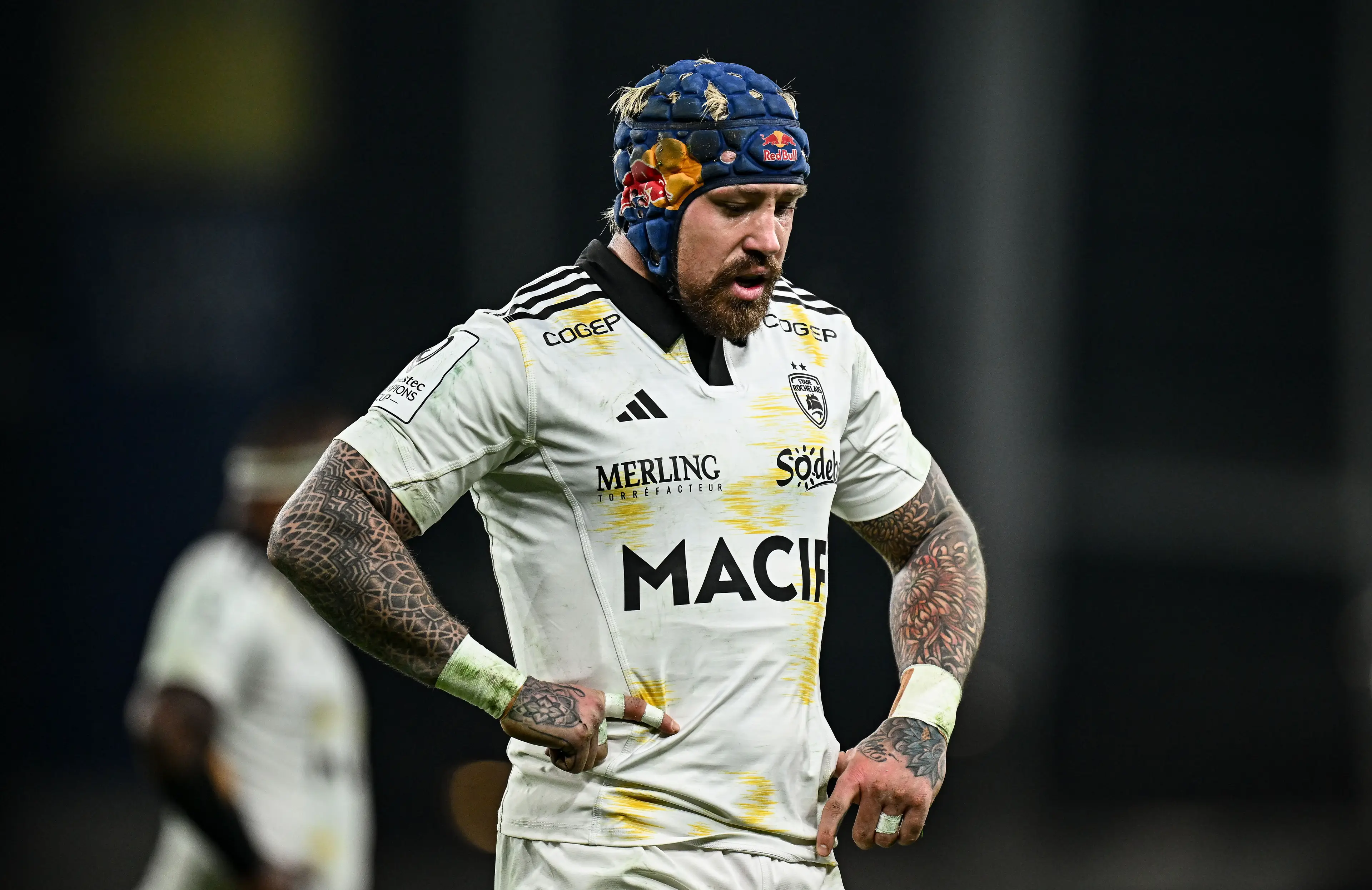 Jack Nowell of La Rochelle during the Investec Champions Cup match between Leinster and La Rochelle at the Aviva Stadium in Dublin.  (Getty Images)
