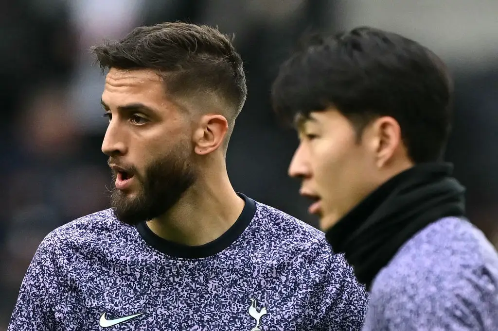 Spurs stars Rodrigo Bentancur and Son Heung-min pictured (Image: Getty)