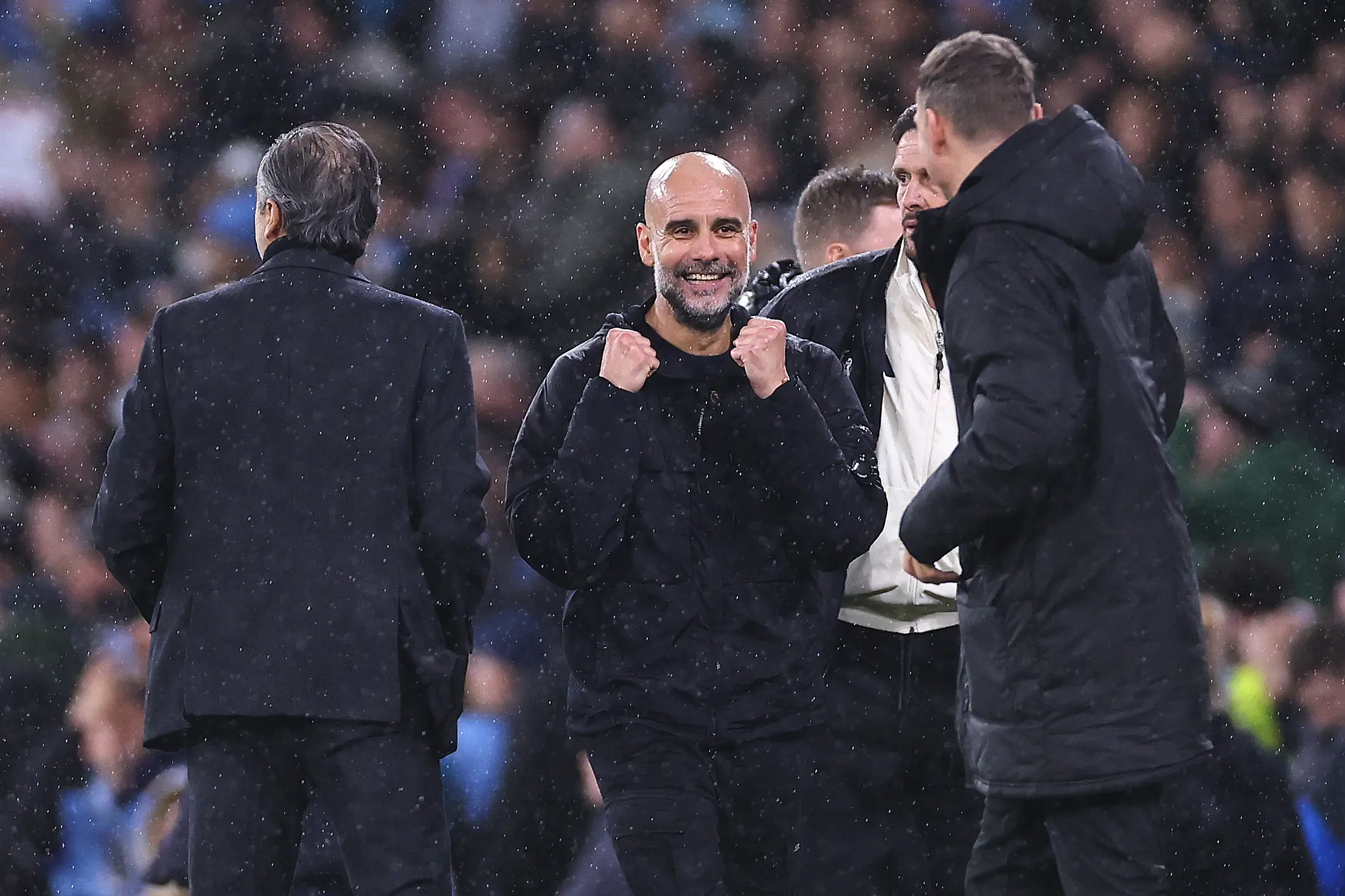 Guardiola has said he would stay at City irrespective of the outcome. Image: Getty
