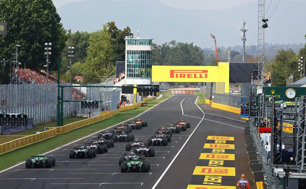 The 2024 Italian Grand Prix race start -