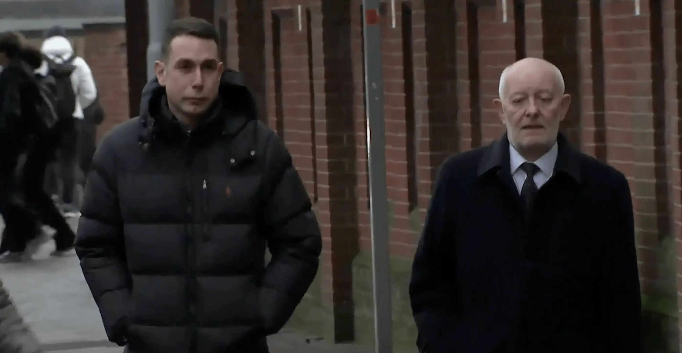 Coote arriving at Nottingham Crown Court on Thursday (Image: Sky News)