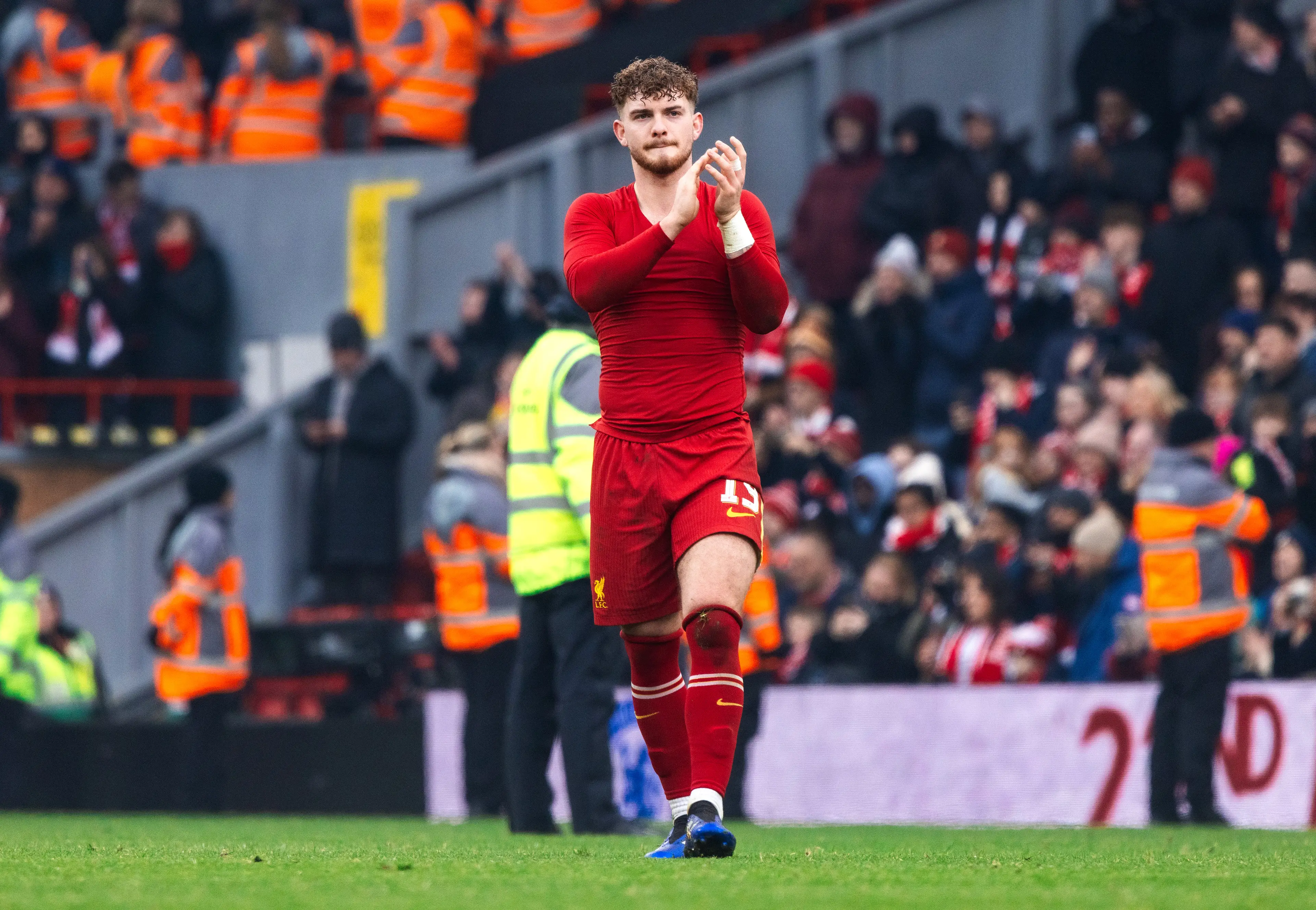 Harvey Elliott has been linked with a move away from Liverpool. Image: Getty
