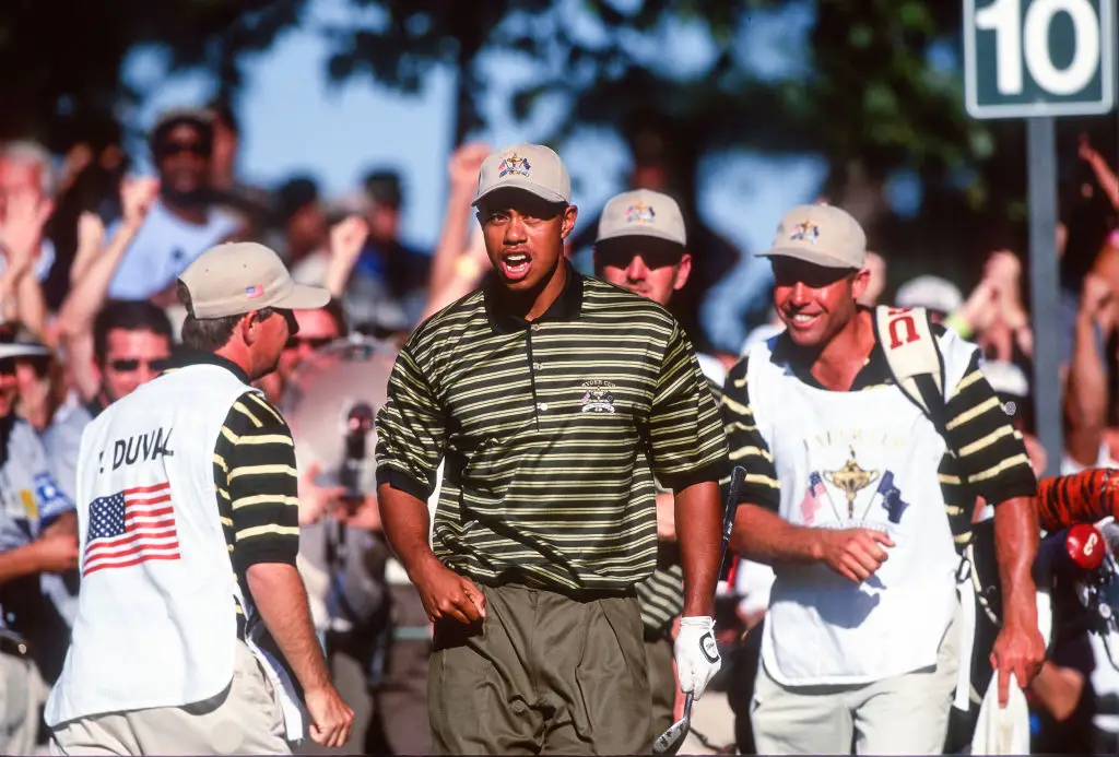 Woods won the 1999 Ryder Cup with Team US. Photo by Simon Bruty/Any Chance)