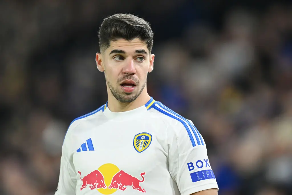 Leeds winger Manor Solomon, on loan from Tottenham, pictured (Image: Getty)