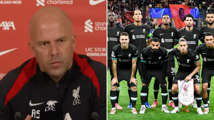 Arne Slot tells reporter 'There's no point talking about him' as he leaps to defence of Liverpool player in press conference