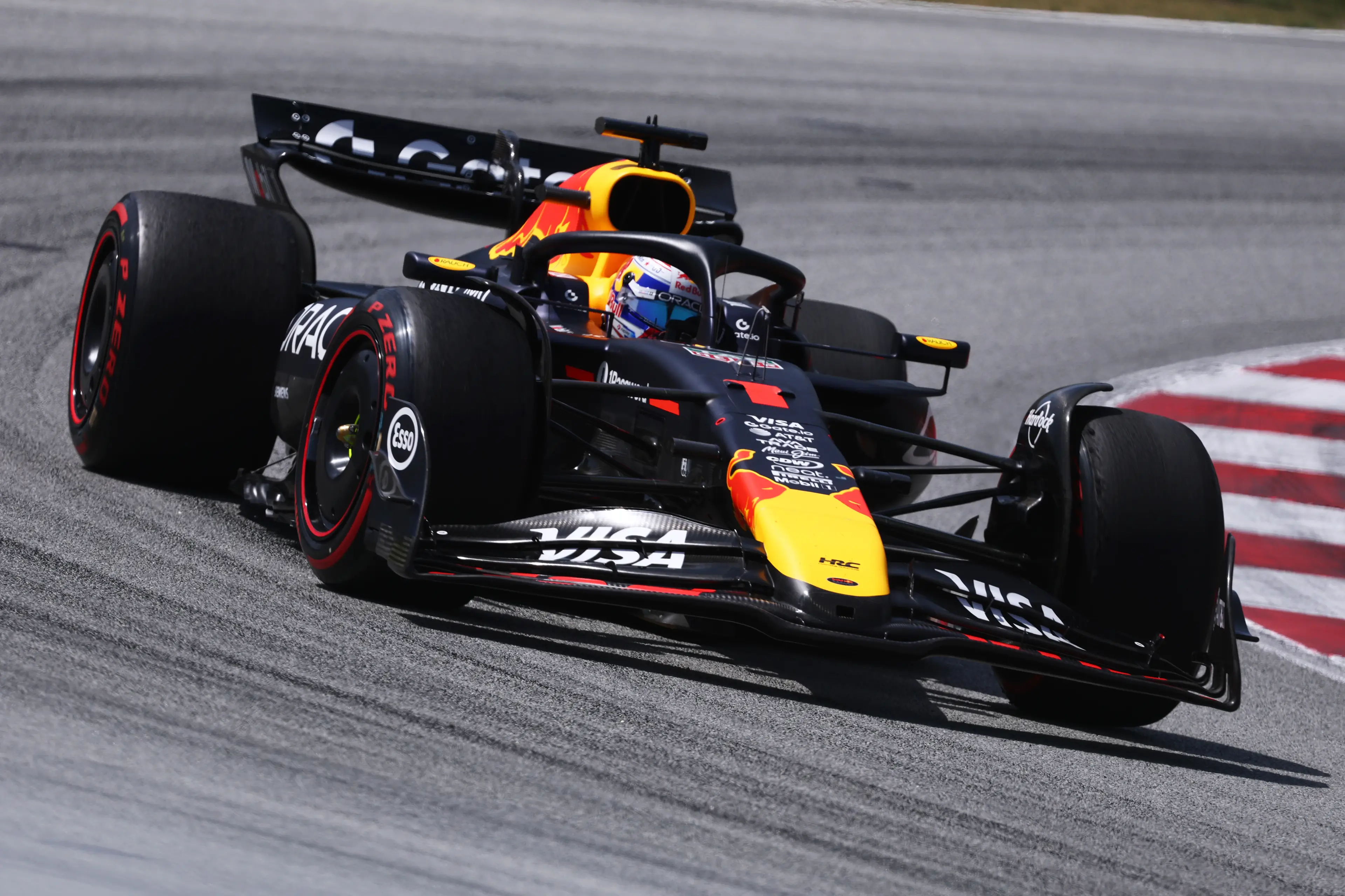 Max Verstappen driving at the Spanish GP.