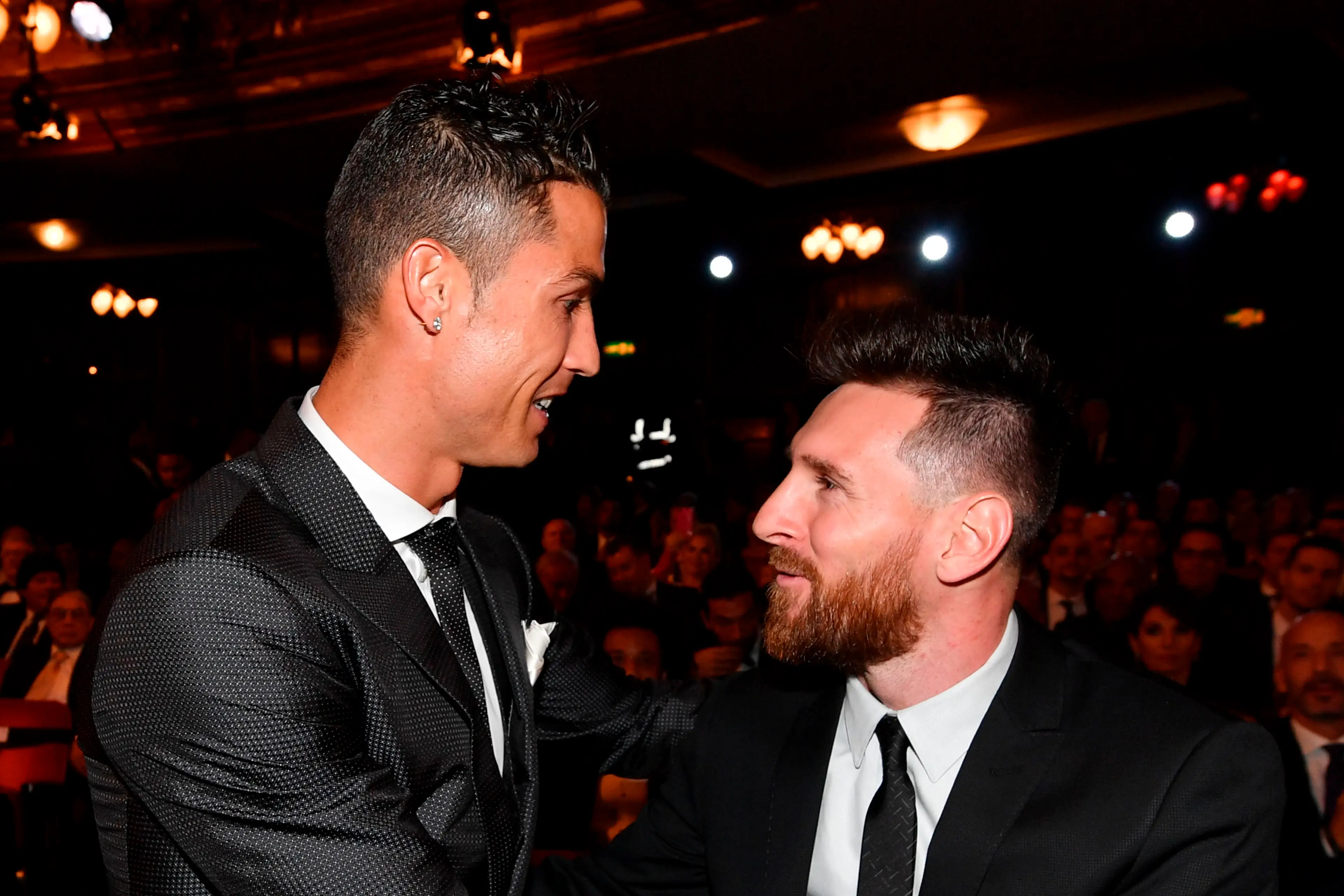 Lionel Messi and Cristiano Ronaldo have 13 Ballon d'Or titles between them. Image: Getty