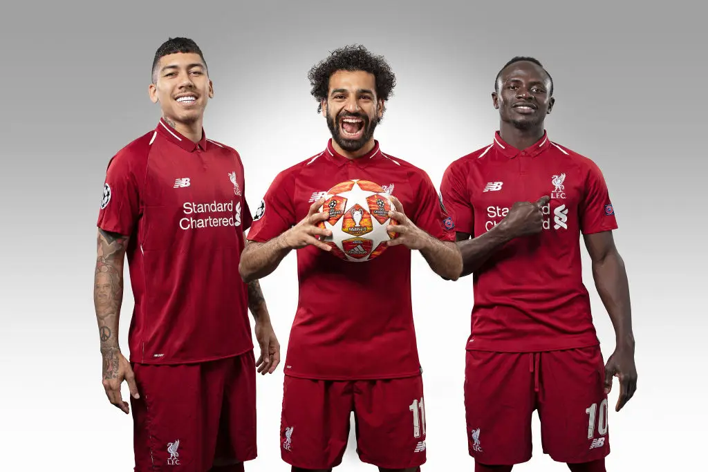 The trio of Mane, Salah and Firmino is viewed as one of the best in Premier League history. (Image: Michael Regan - UEFA/UEFA via Getty Images)