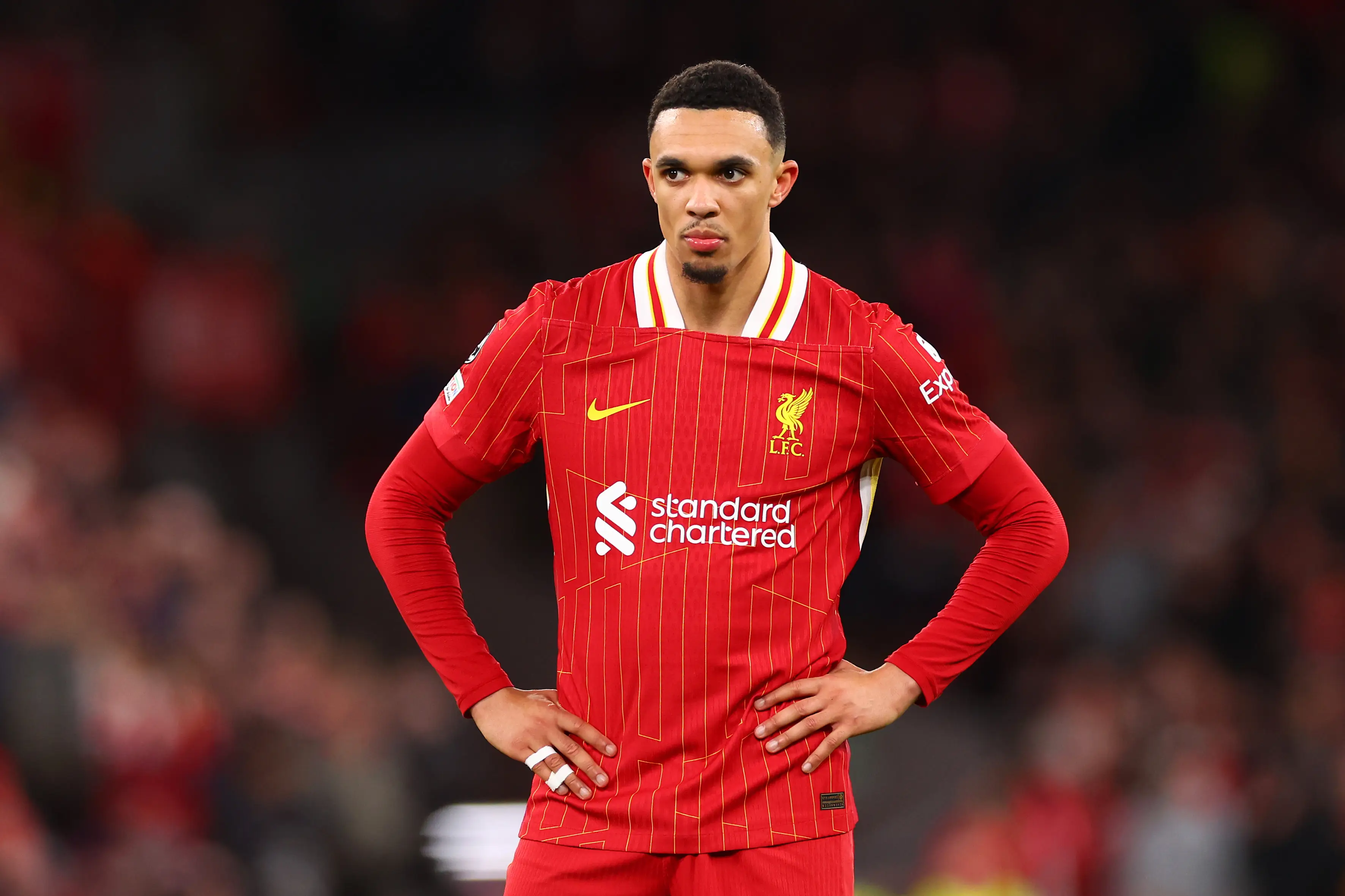 Alexander-Arnold is out of contract at Liverpool this summer. Image credit: Getty