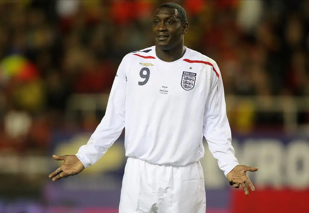 Emile Heskey in action for England (Credit:Getty)