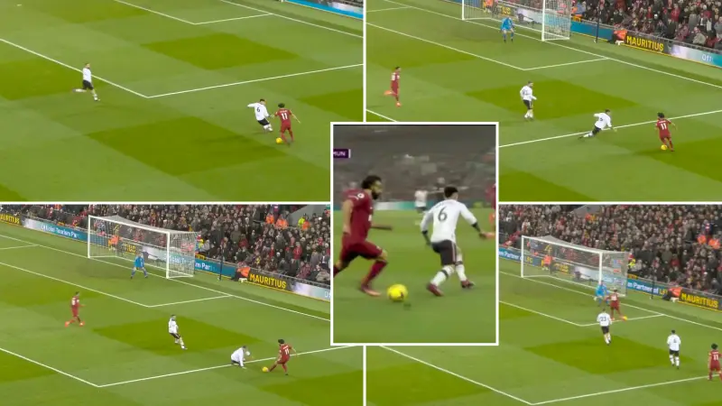 Mo Salah sends Lisandro Martinez to the shops as Liverpool go 3-0 up at Anfield