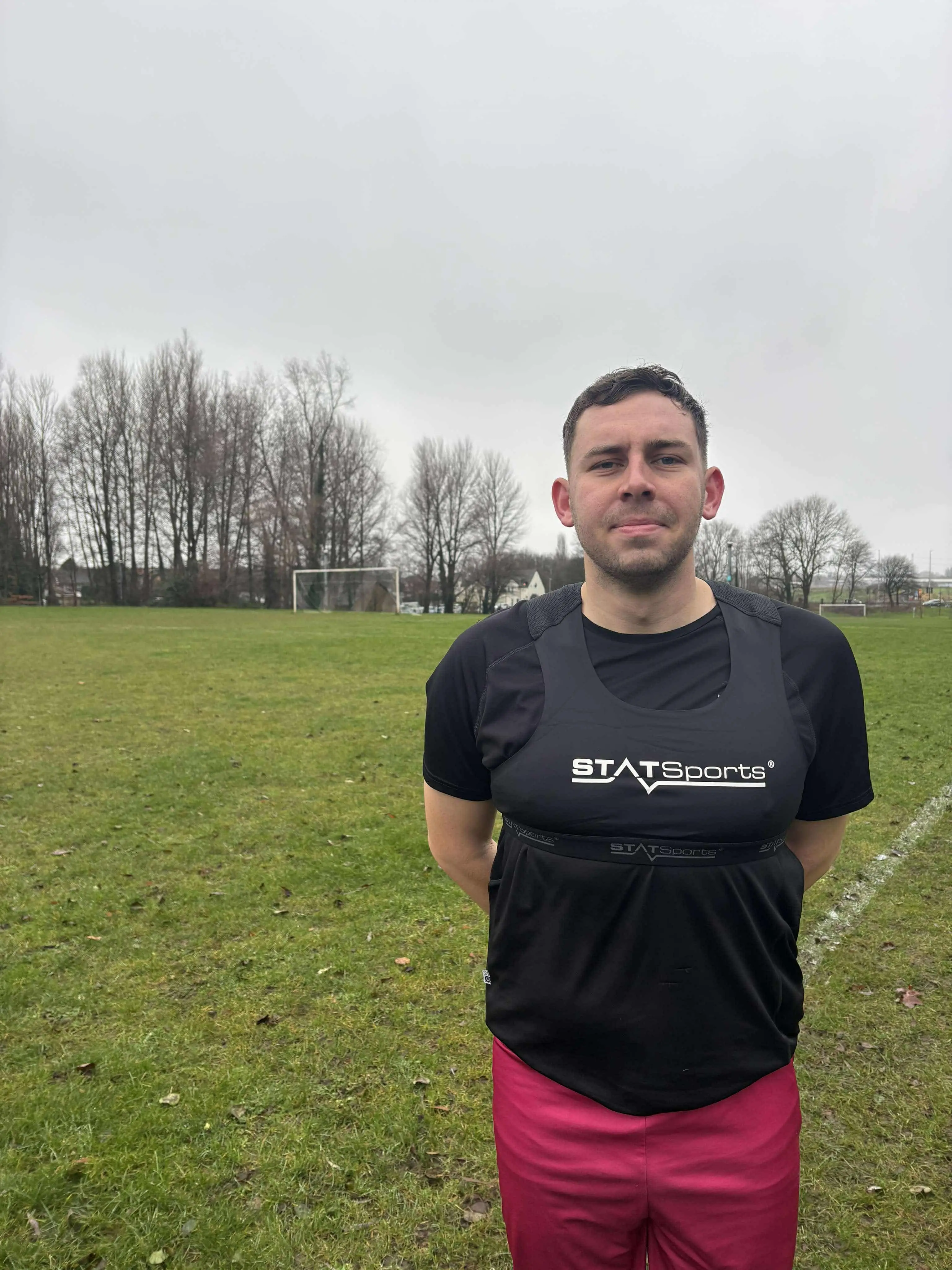 I followed in the footsteps of England internationals in wearing a STATSports vest. Image: Danny Hawkins