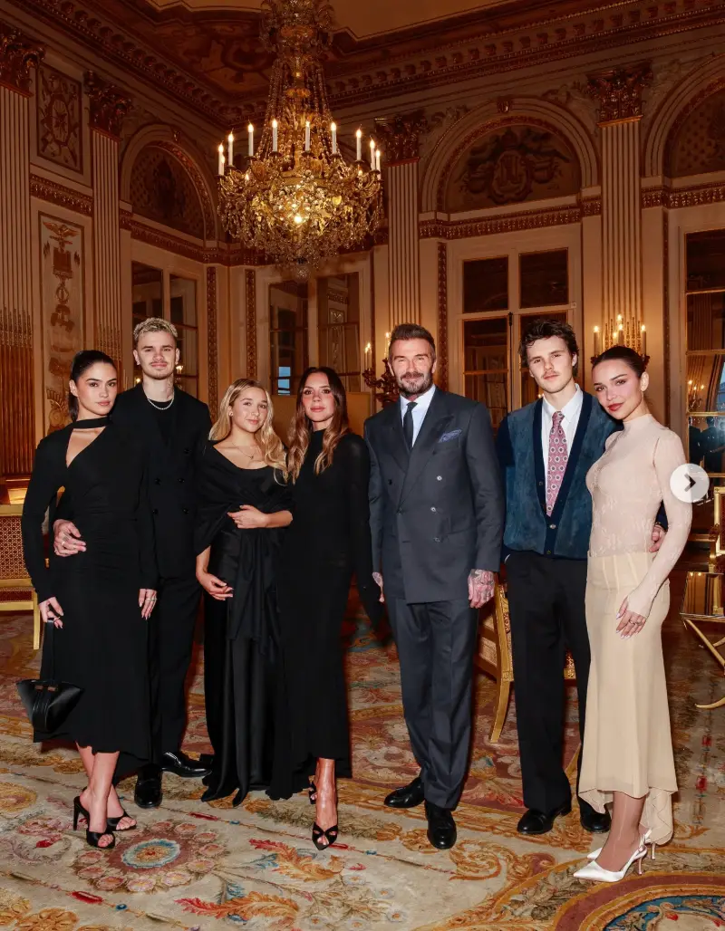 David Beckham shared a family photo as he paid tribute to Victoria. Image: Instagram/David Beckham 