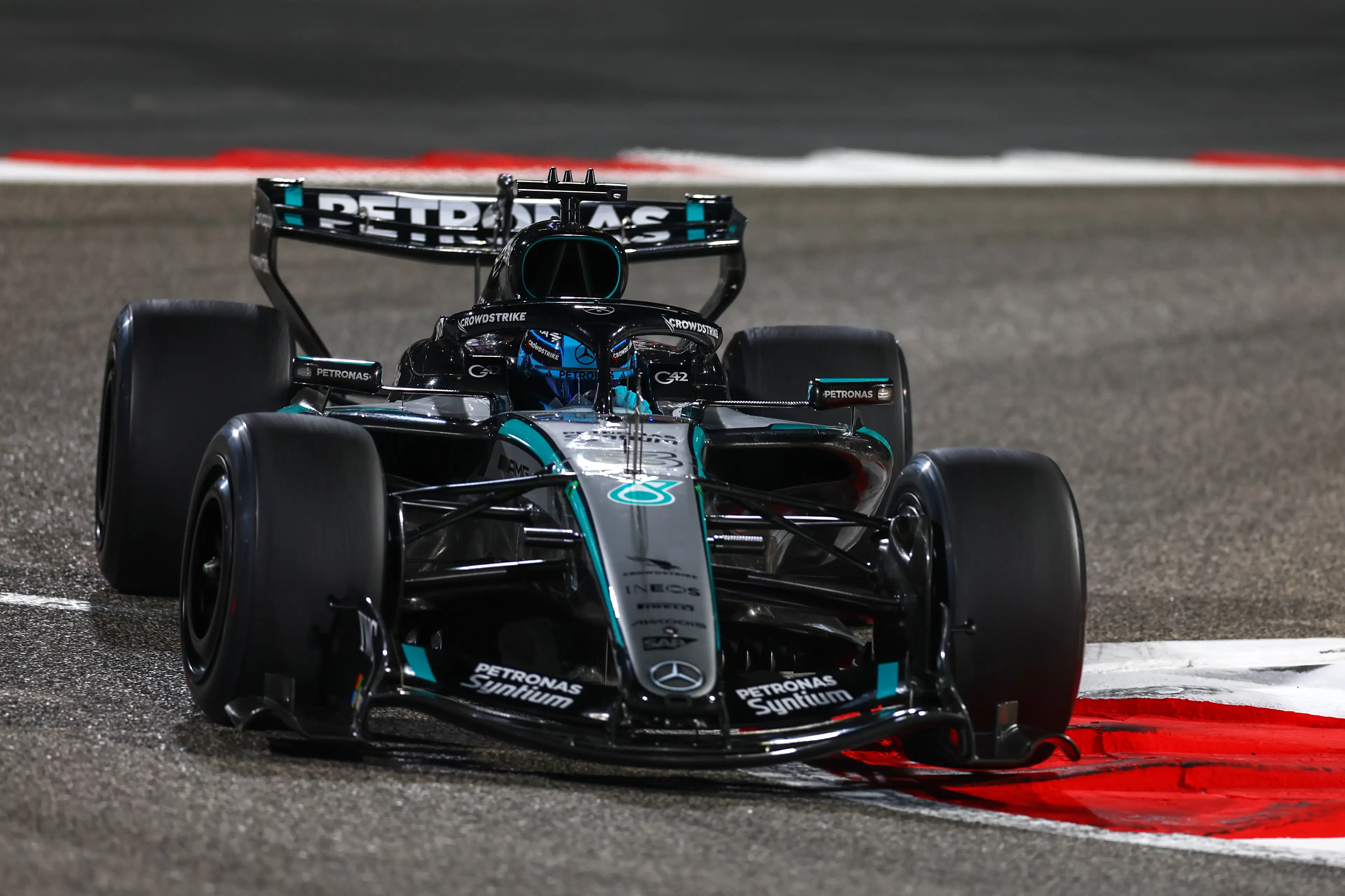 Mercedes are widely considered as the early favourites for the 2026 title. Image: Getty 