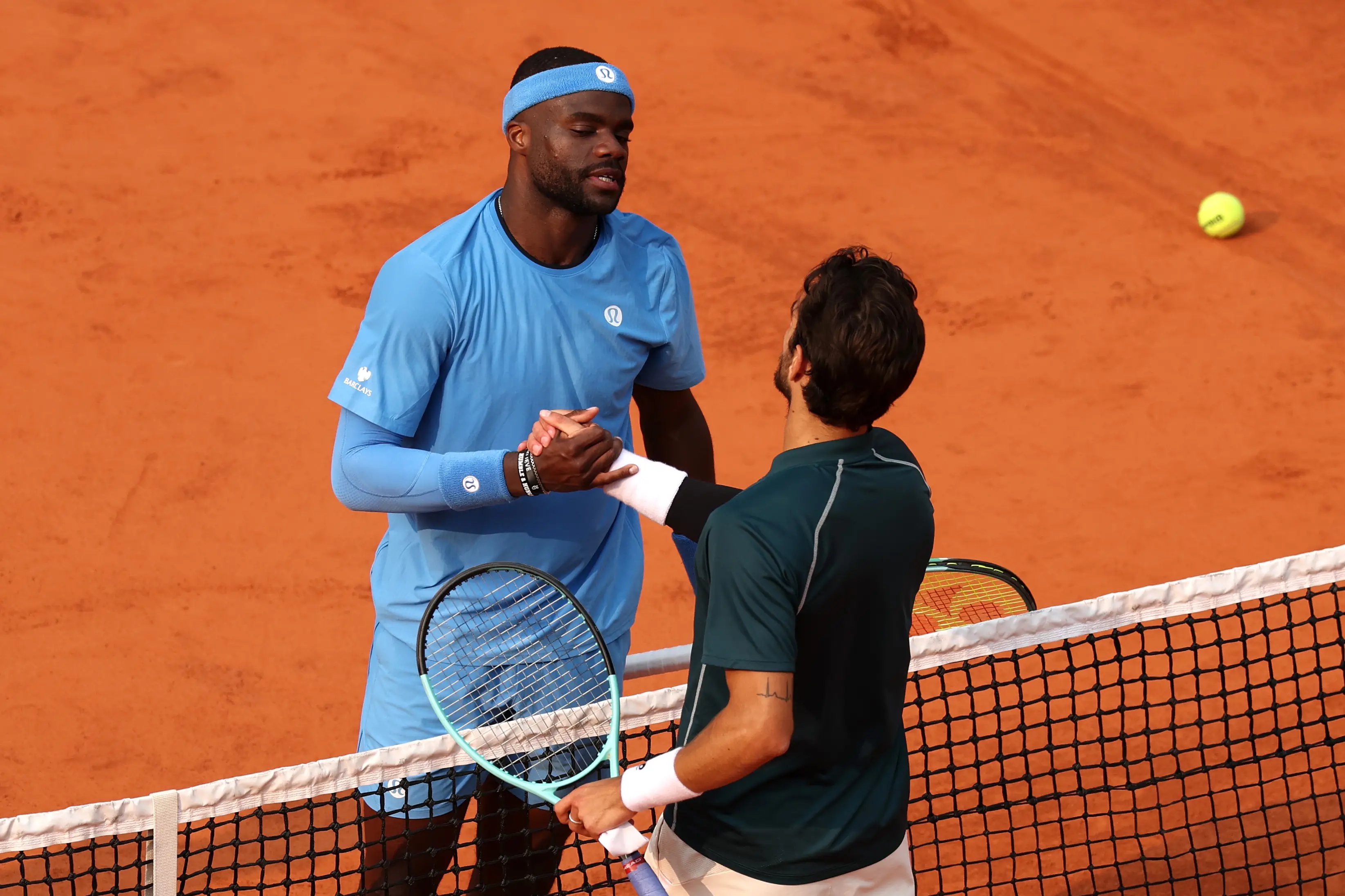 Musetti's opponent, Frances Tiafoe, was unimpressed with the decision (Clive Brunskill/Getty Images)