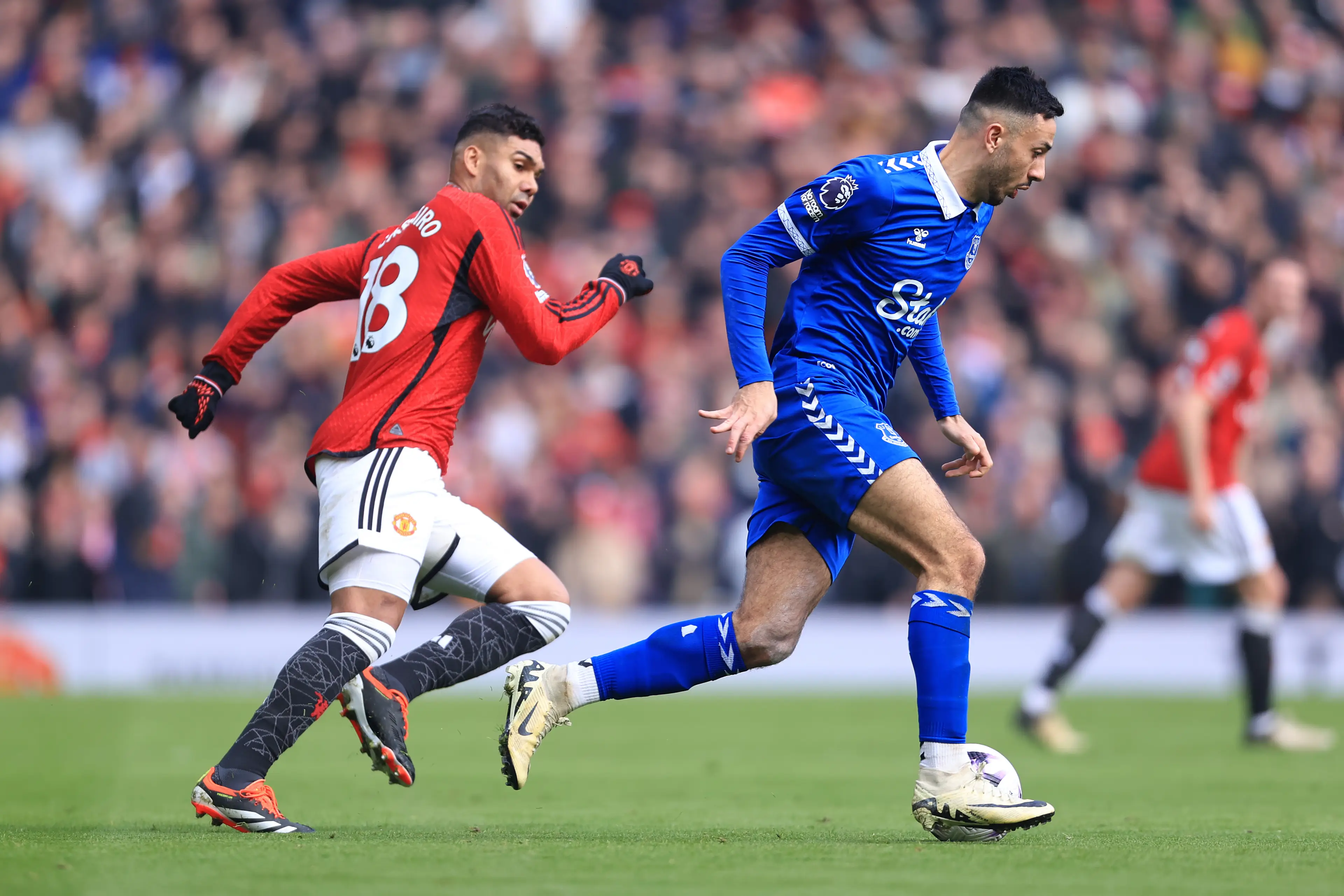 Casemiro in action for Manchester United. Image: Getty 