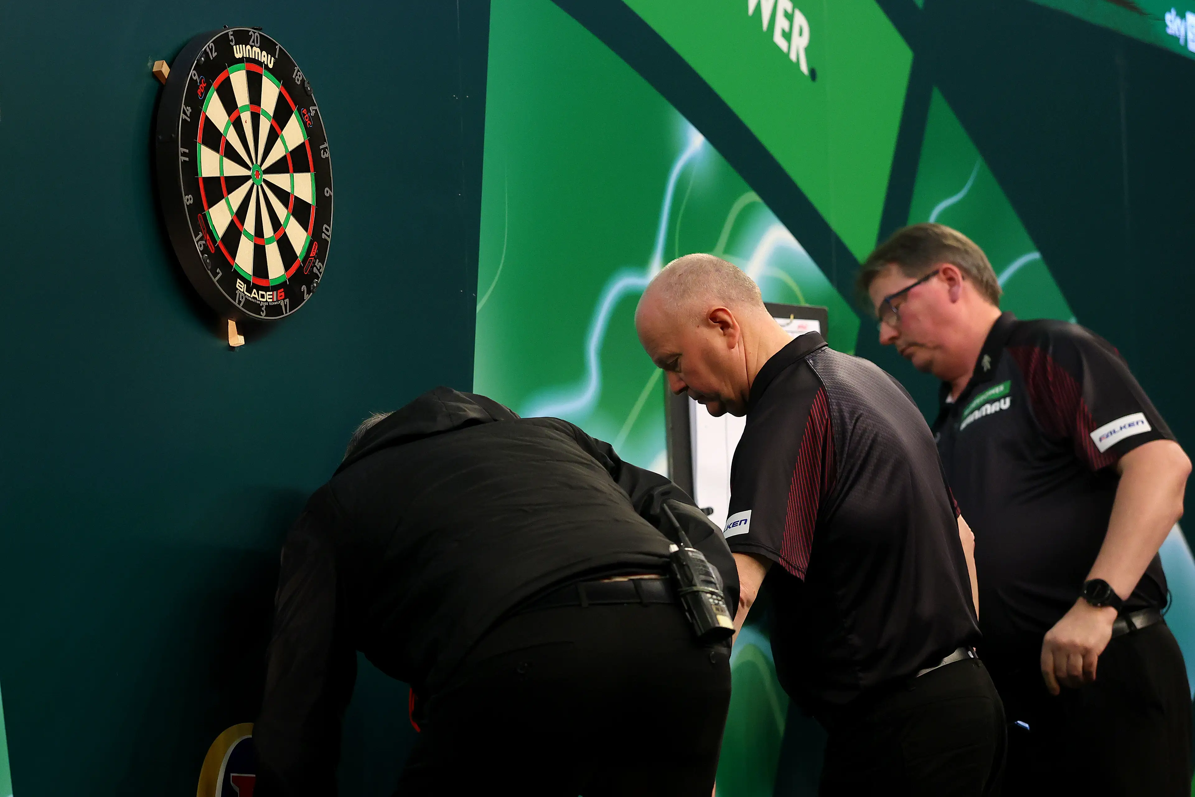 The board was changed during Sunday's World Darts Championship final. Image: Getty