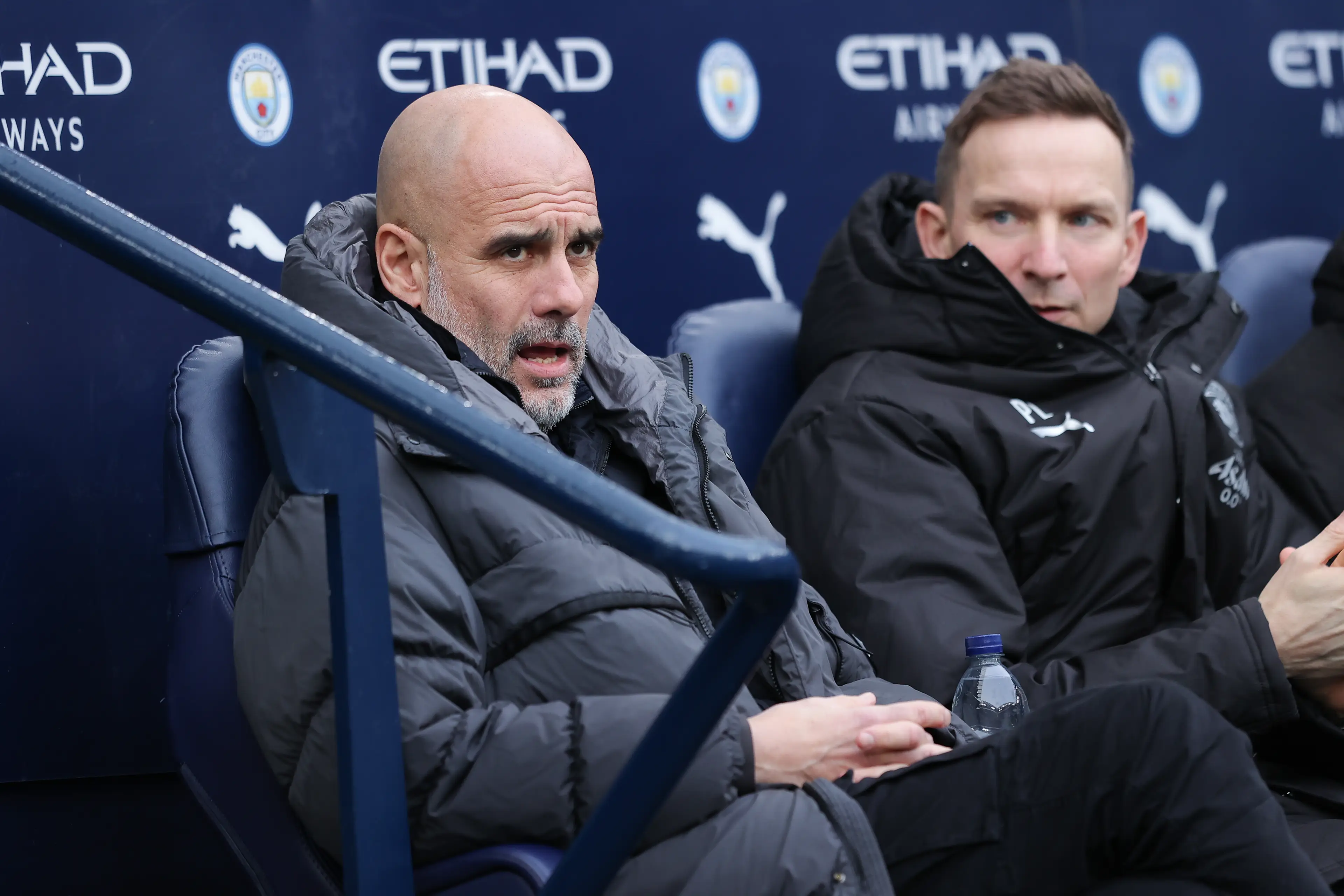 Manchester City can't play their matchday 31 game this week because of Crystal Palace's involvement in the Conference League. Image: Getty