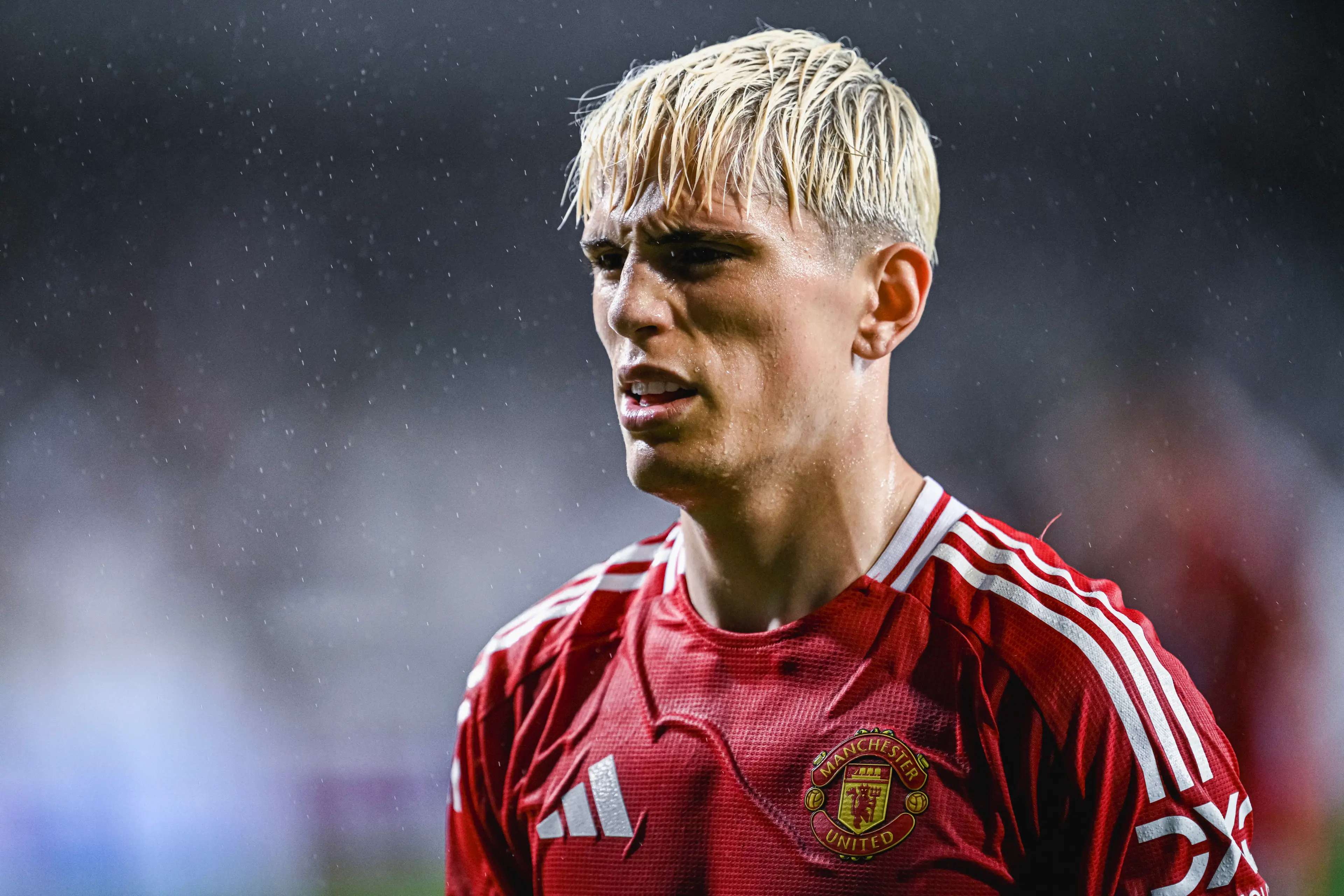 Alejandro Garnacho is expected to leave Manchester United this summer. Image: Getty 