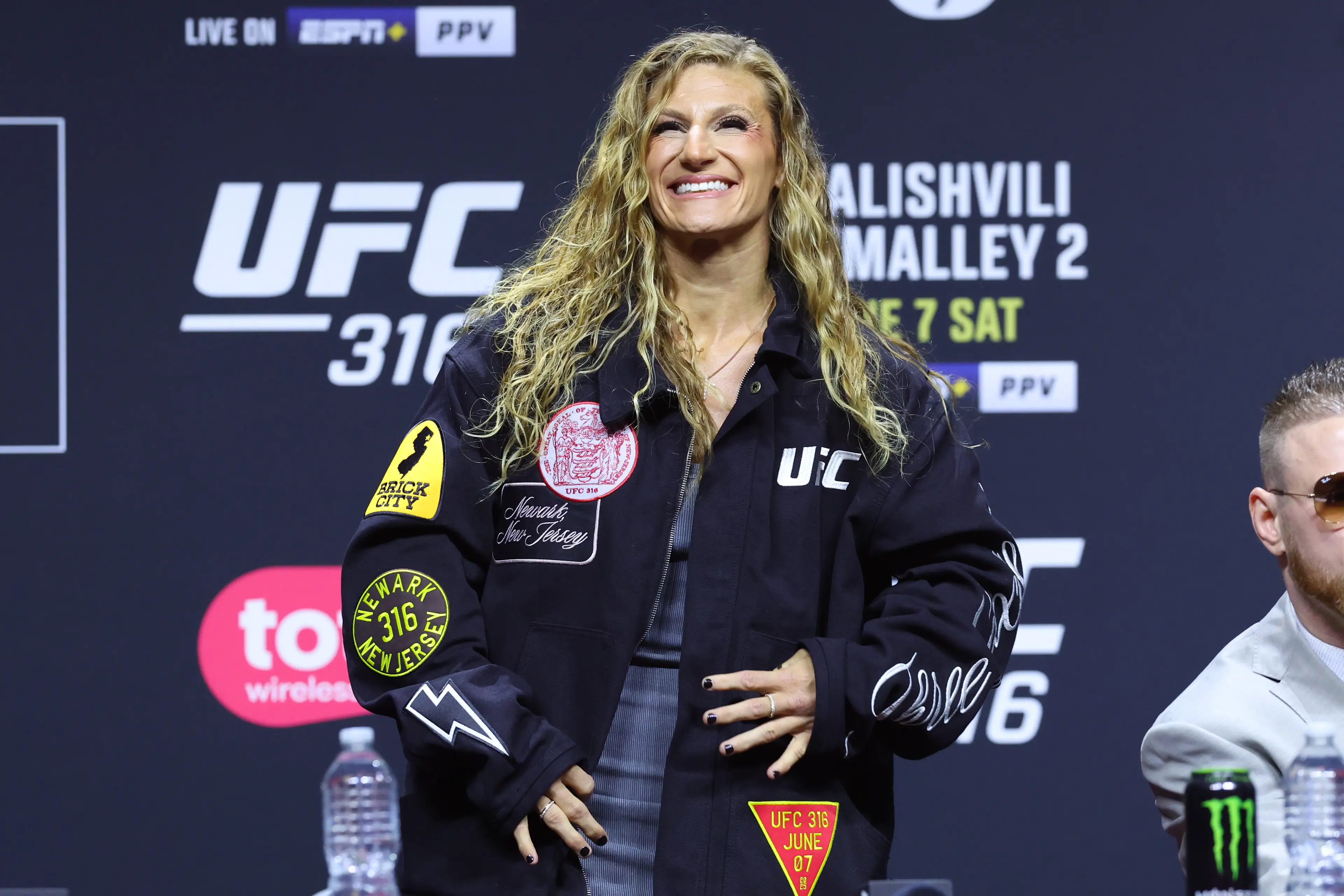 Kayla Harrison faces Julianna Pena for the UFC women's bantamweight title at UFC 316. Image: Getty 
