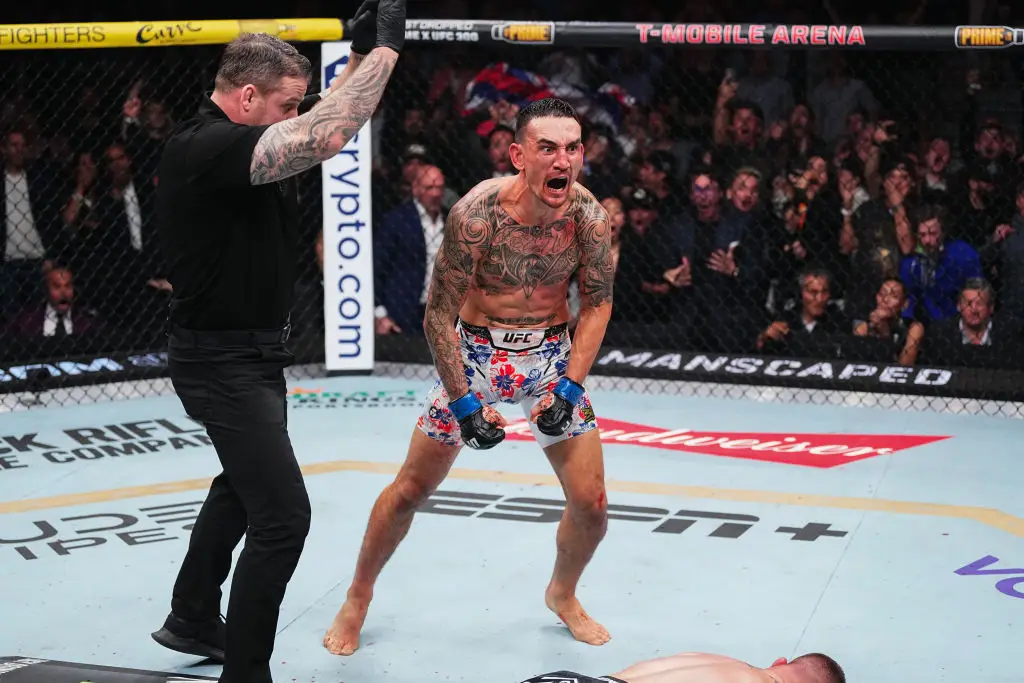 Max Holloway produced a stunning last second knockout over Justin Gaethje in April. (Image: Getty)