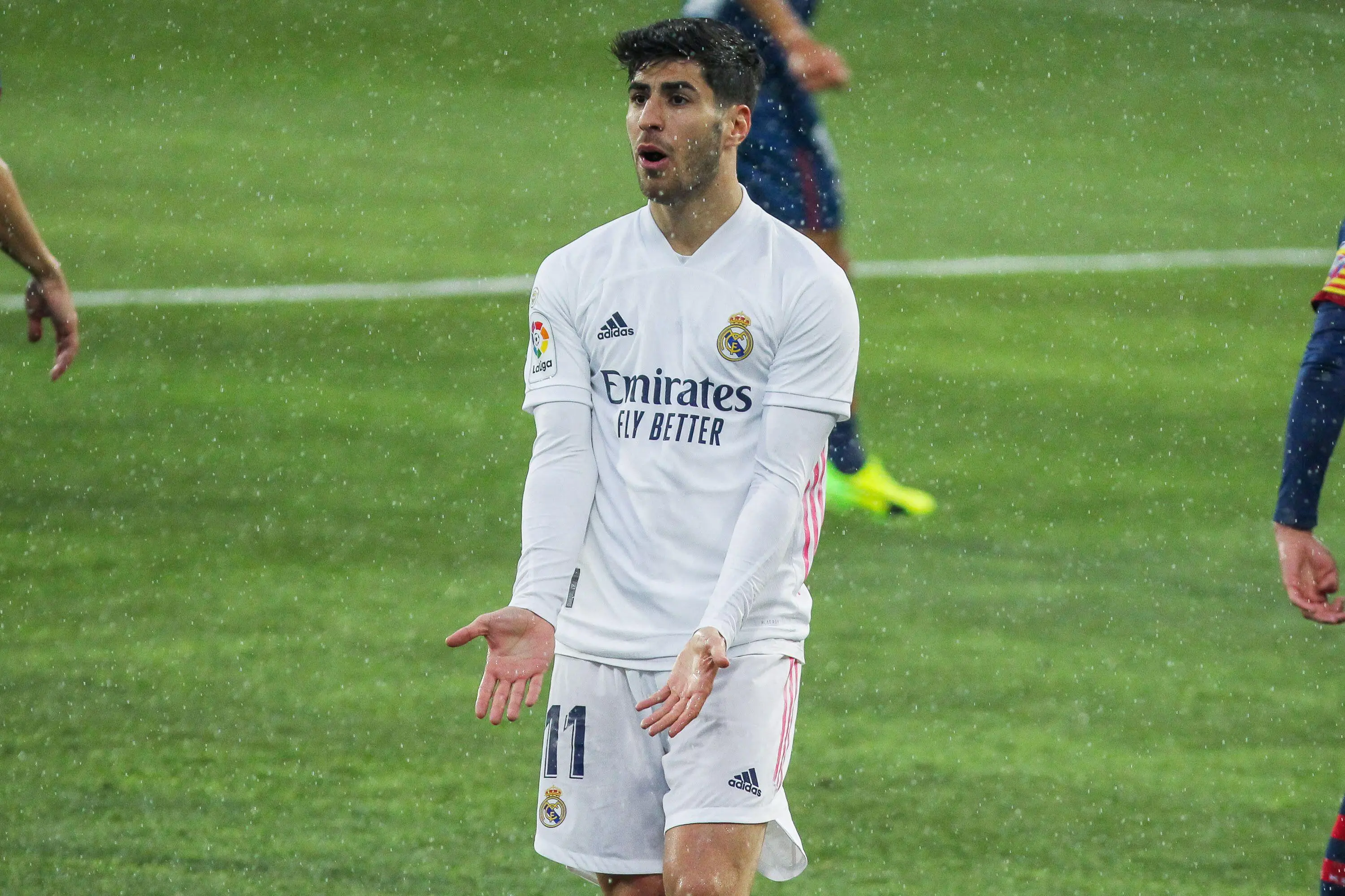 Marco Asensio of Real Madrid is rumoured to leave the club. (Alamy)