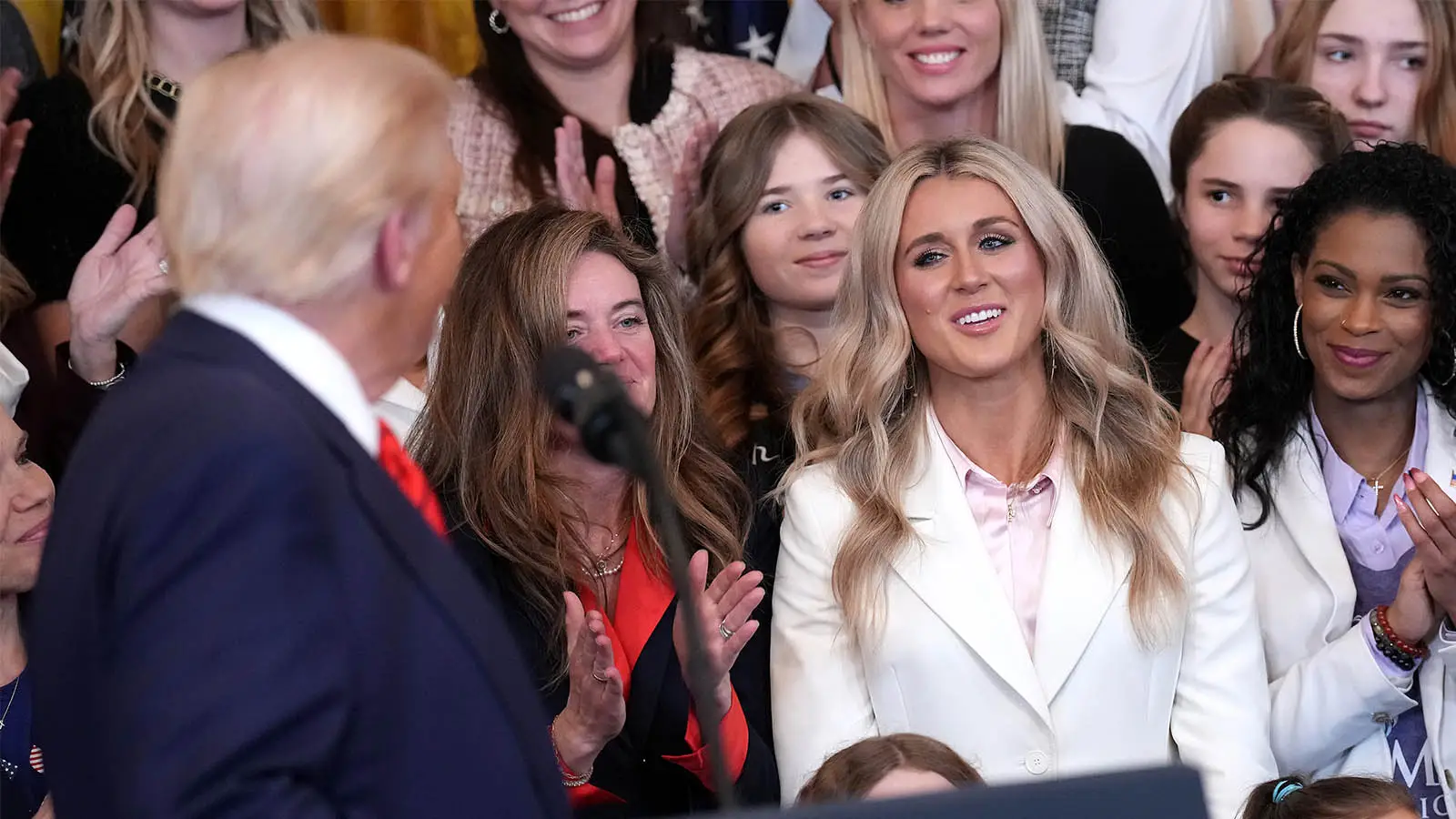Gaines has previously appeared at Trump rallies (Image: Getty)