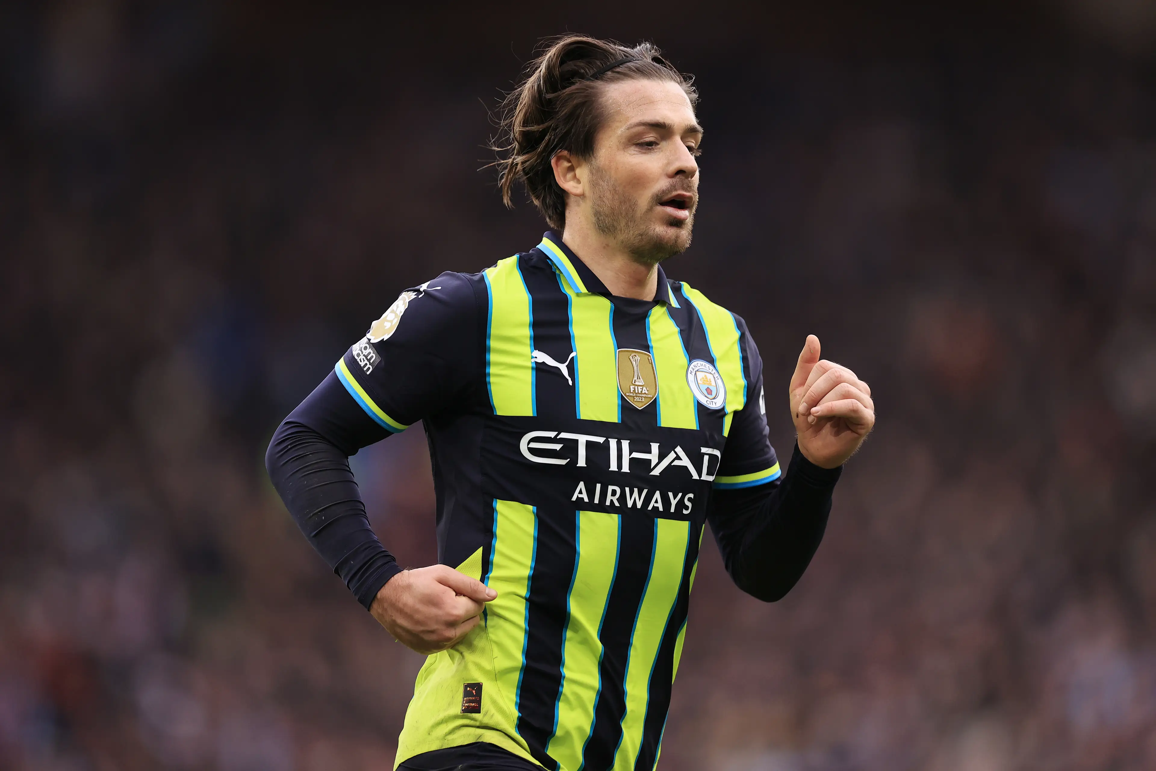 Jack Grealish in action for Manchester City. Image: Getty 