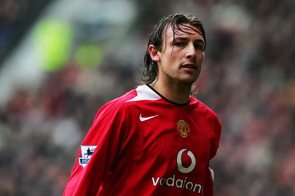 Gabriel Heinze in action for Manchester United (Credit:Getty)