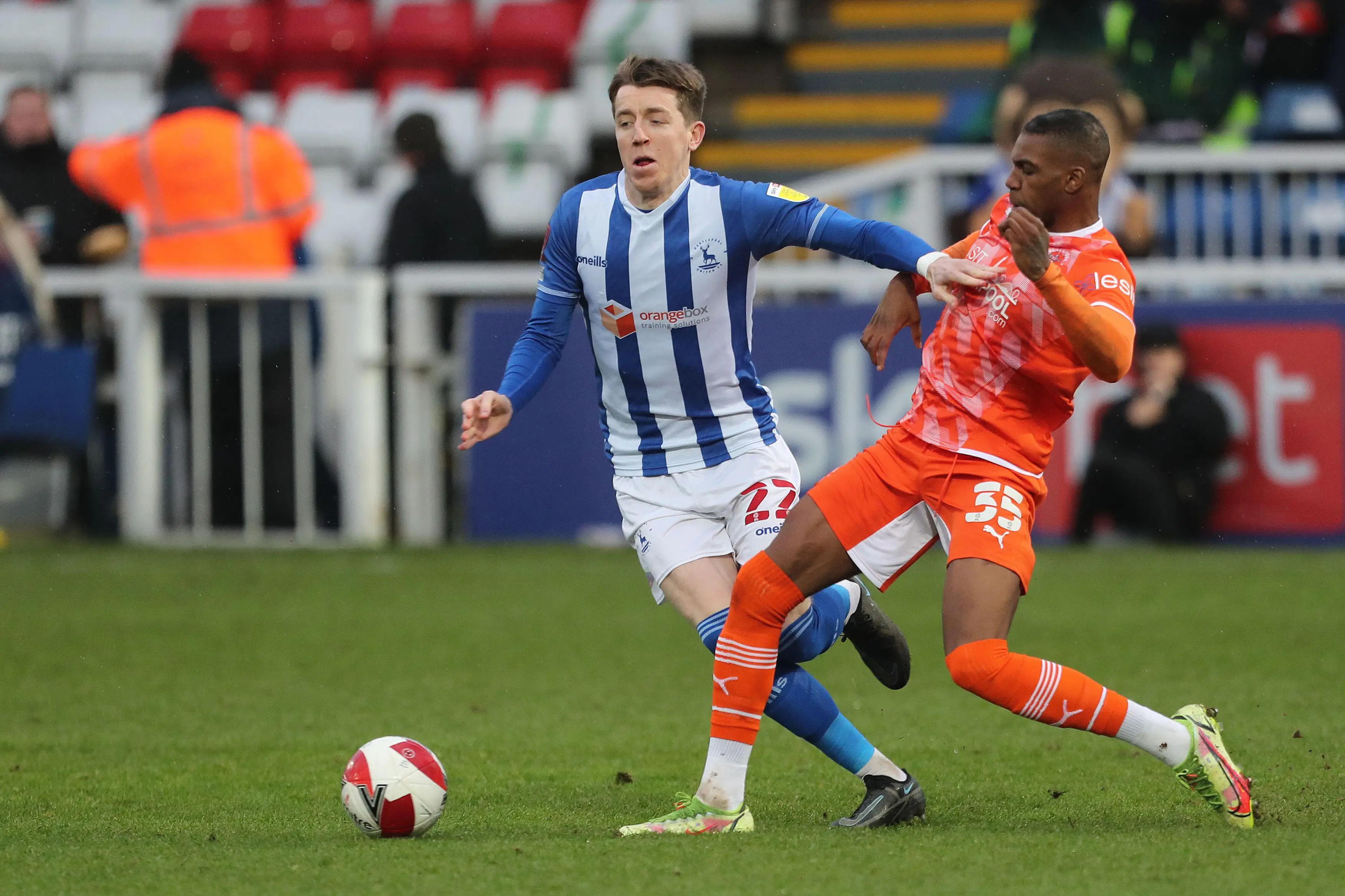 Dujon Sterling in action for Blackpool. (Alamy)