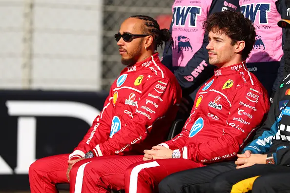 Hamilton finished 88 points behind Leclerc in 2025 (Image: Getty)