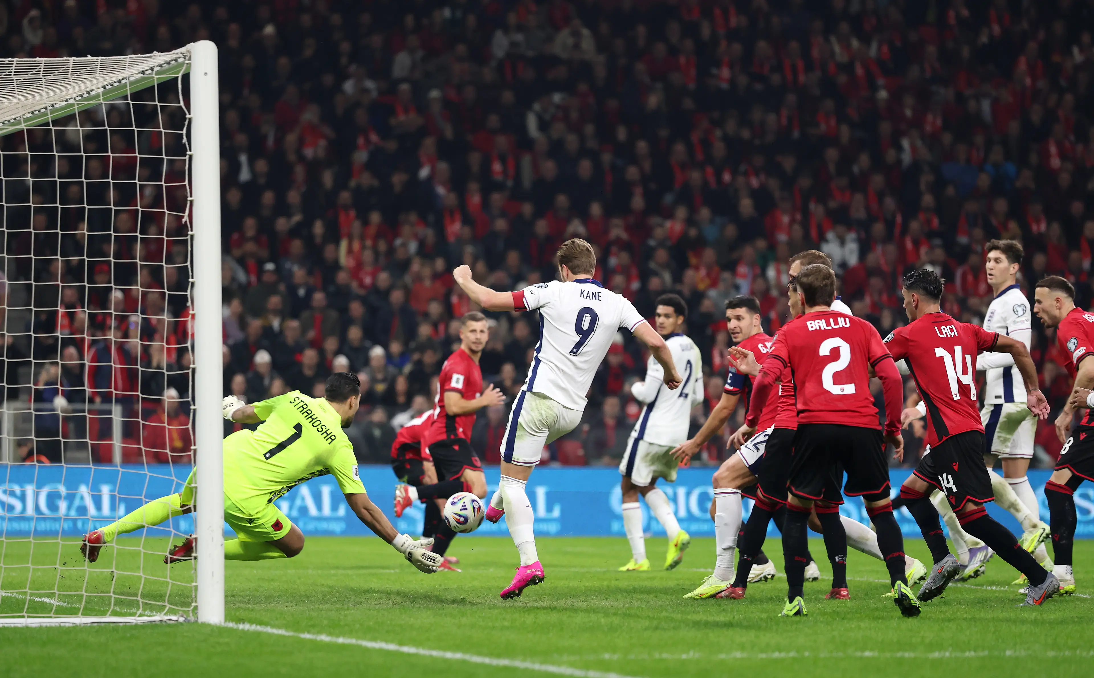 Harry Kane scored the winner with his 77th goal for England. Image: Getty