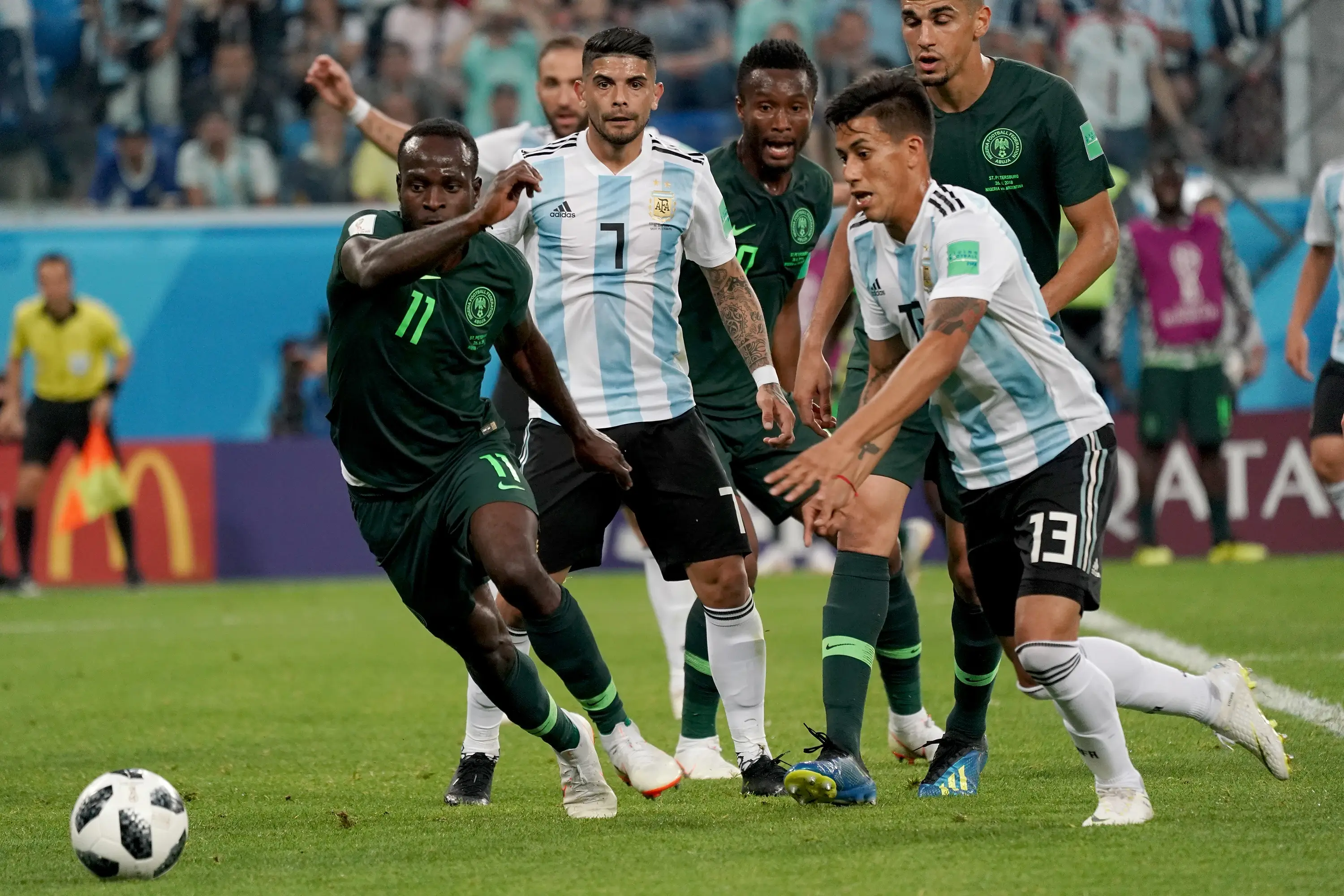 Moses during the 2018 World Cup. Image credit: Getty